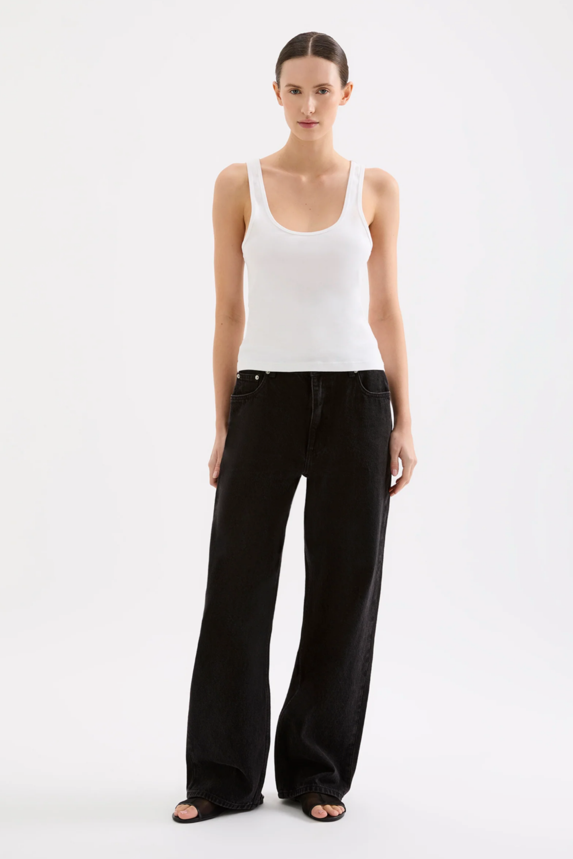 Organic 90's Singlet White