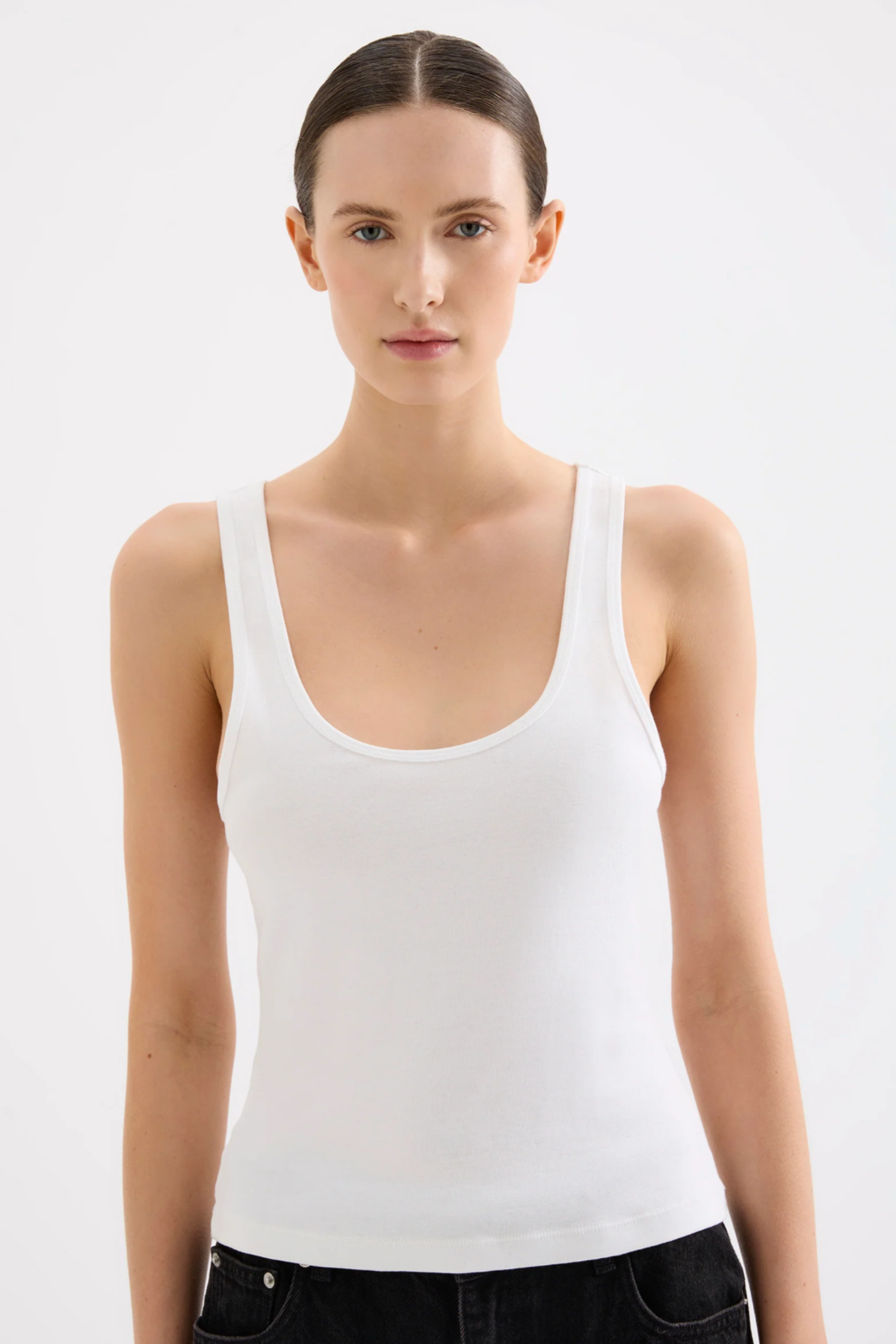 Organic 90's Singlet White