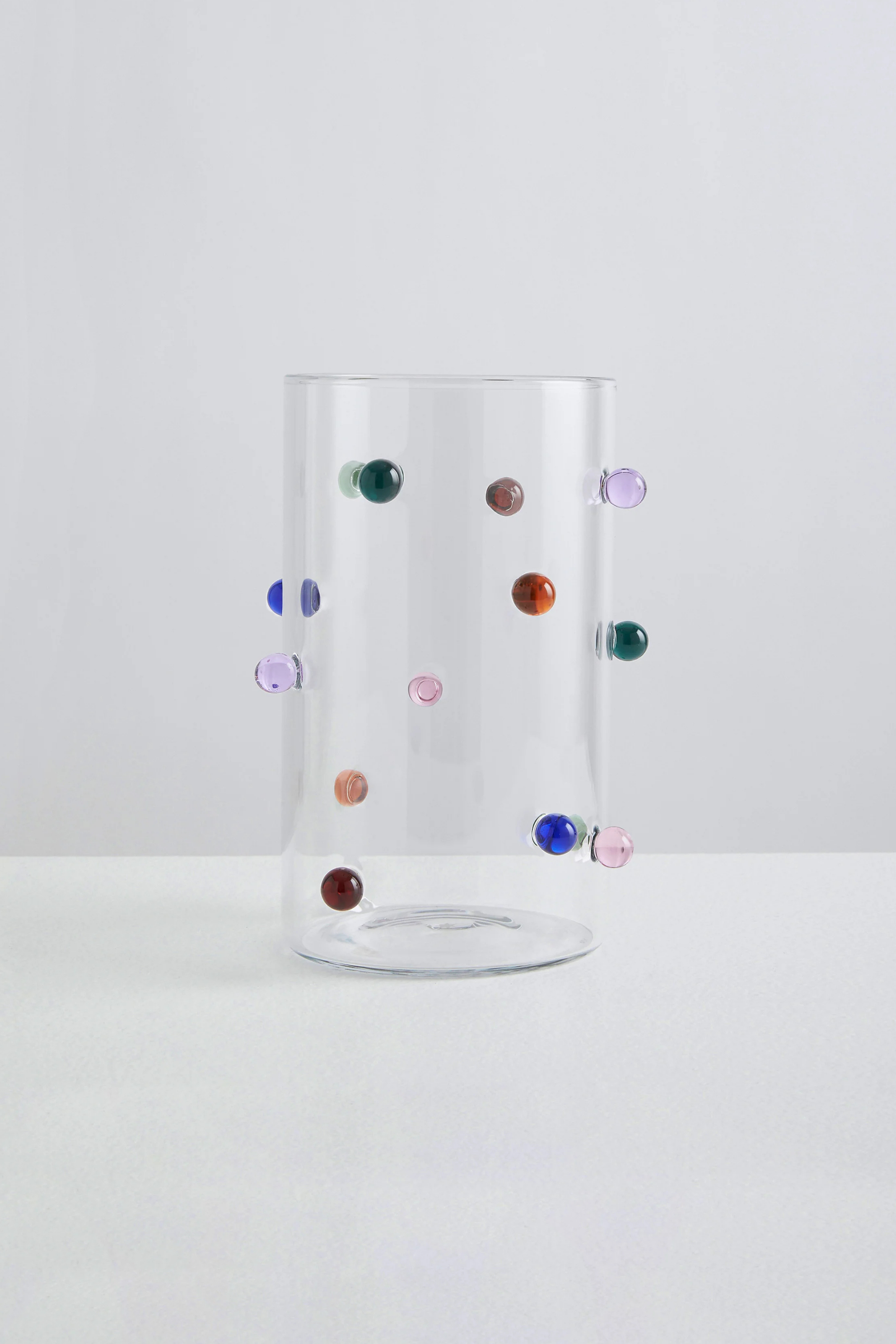 Pomponette Vase Clear/Multi