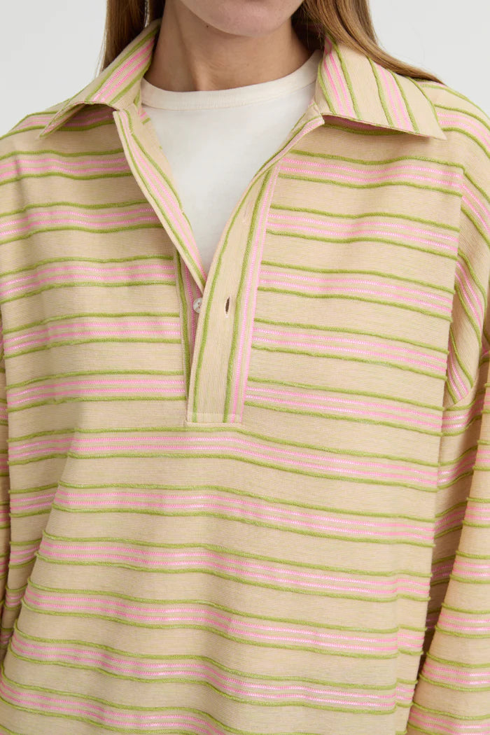 Wynn Polo Top Beige