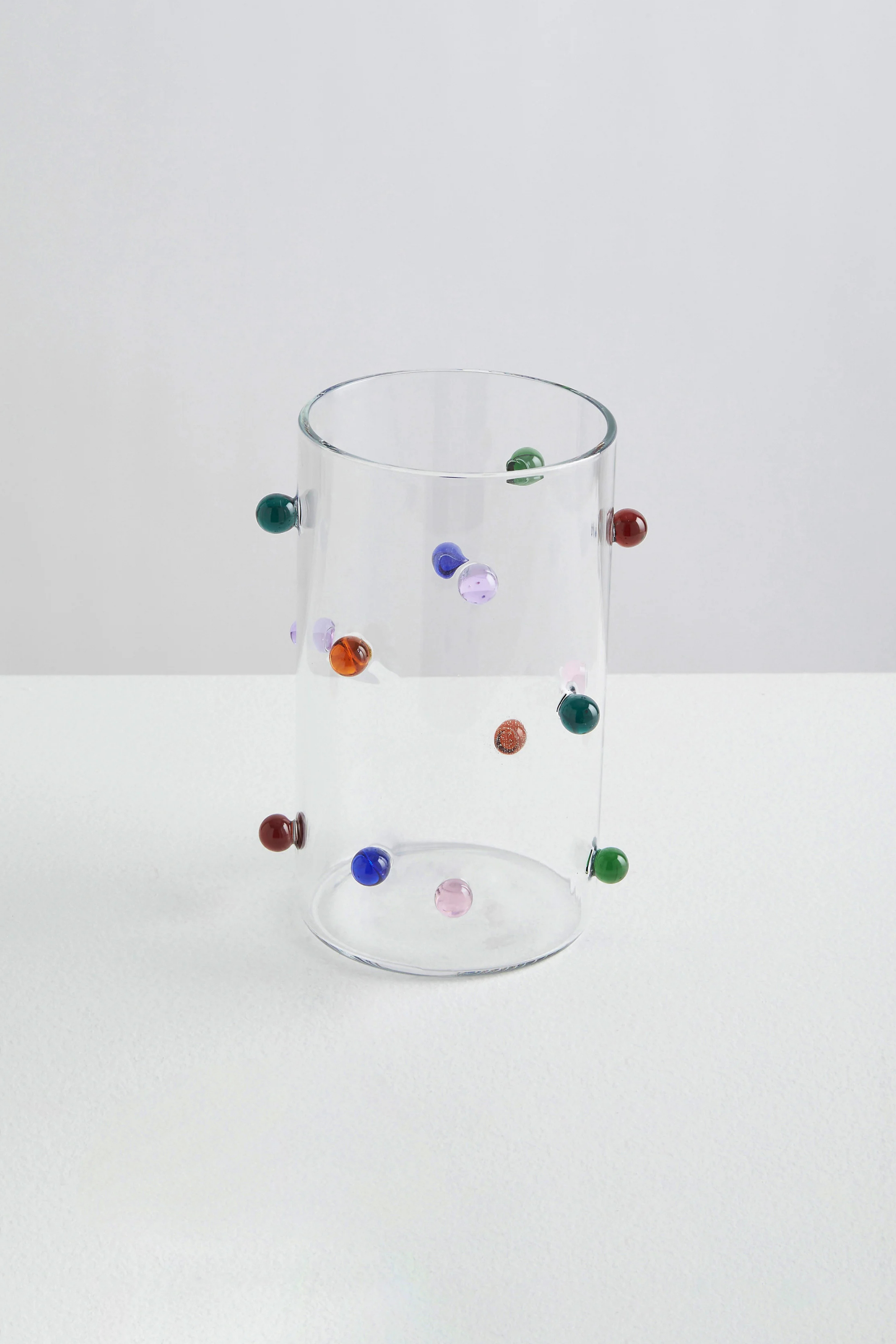 Pomponette Vase Clear/Multi