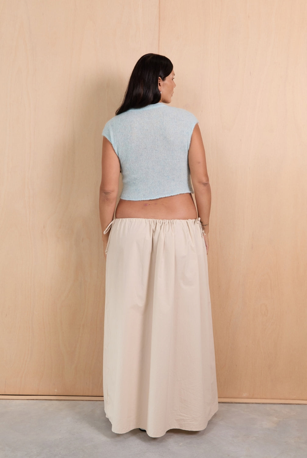 Side Tie Skirt Birch