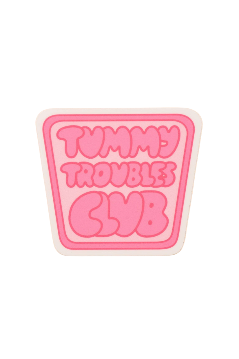 Tummy Troubles Club Vinyl Sticker