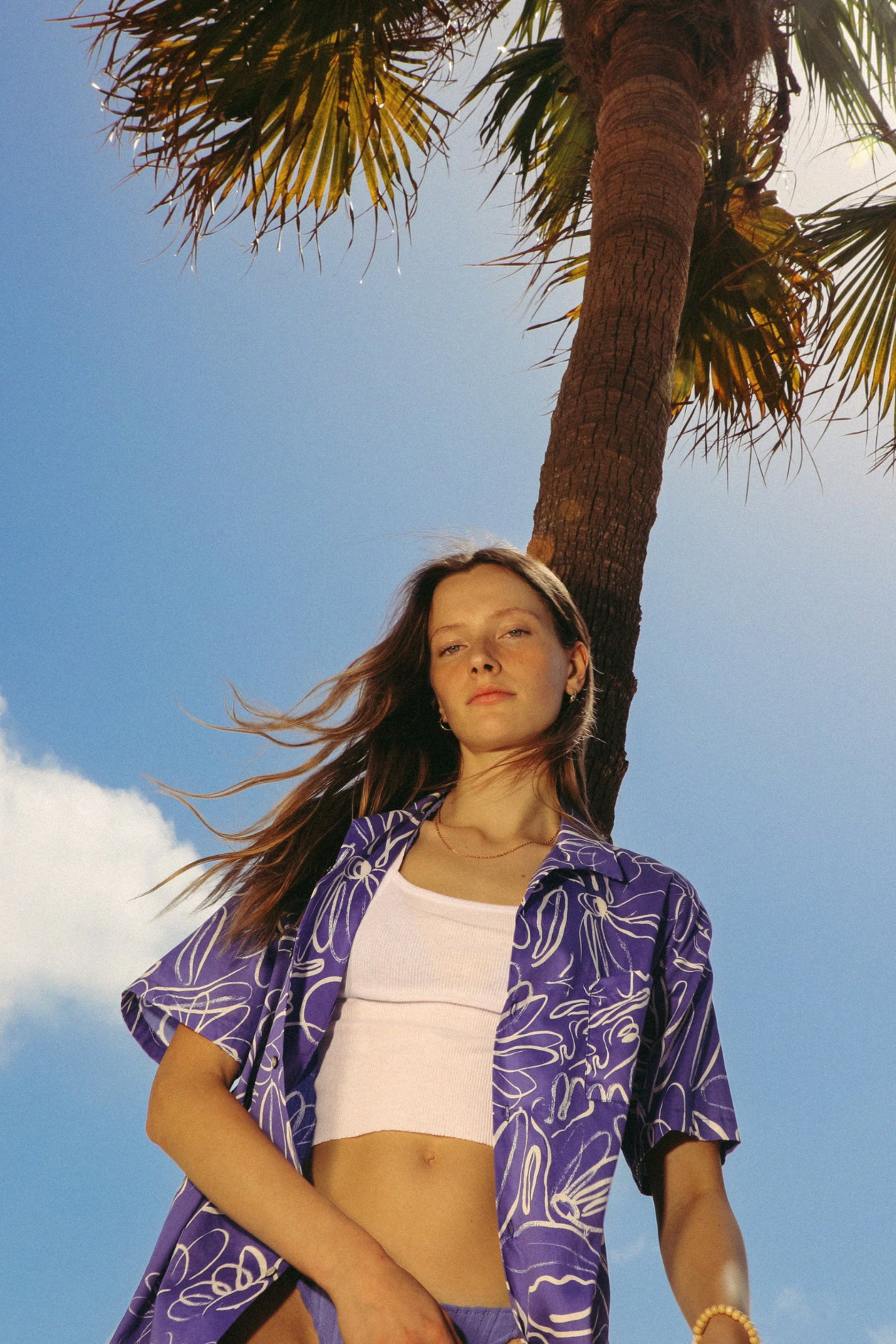 Hawaiian Shirt Mid Summer Blue