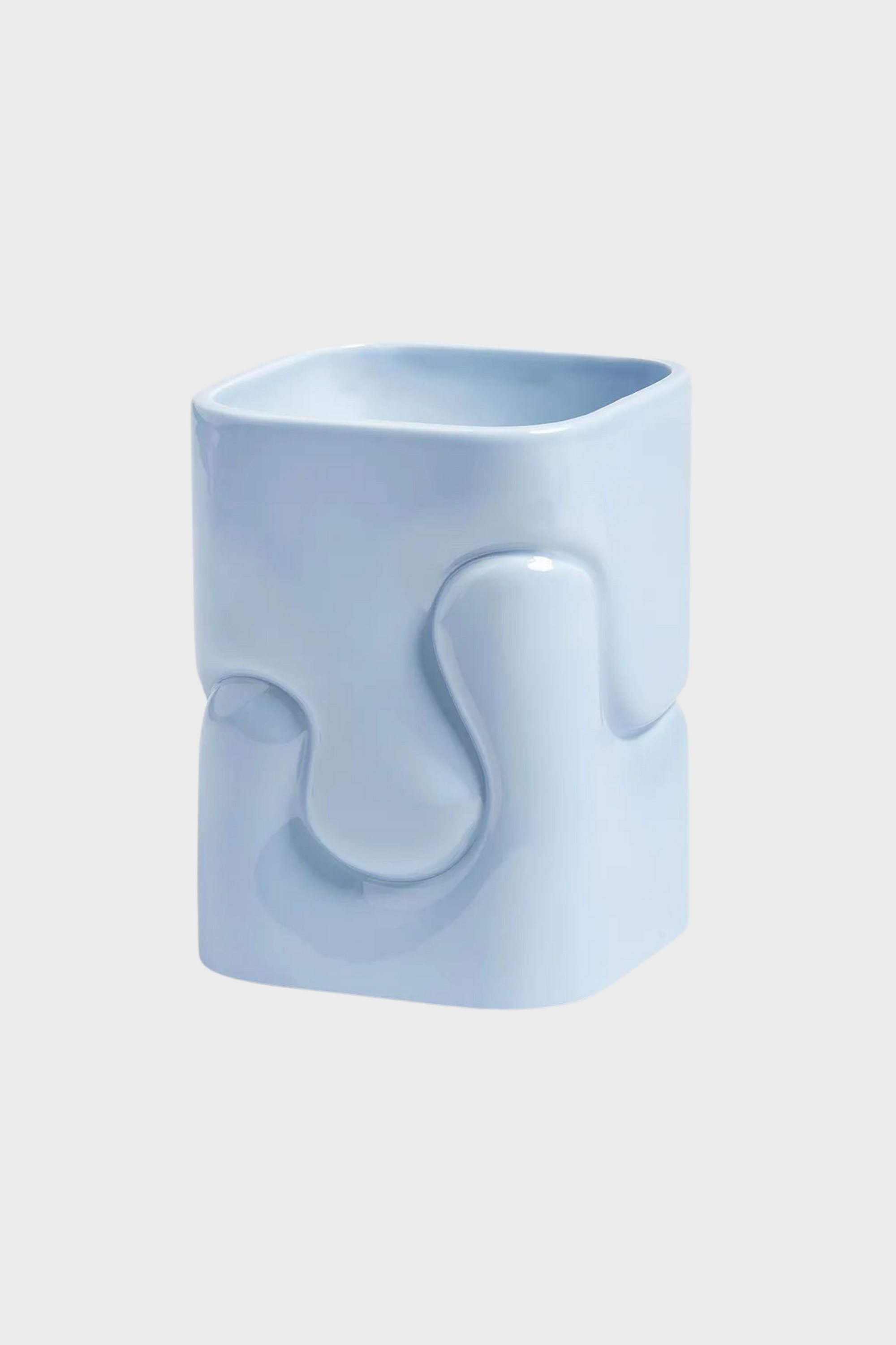 Vase Puffy Light Blue