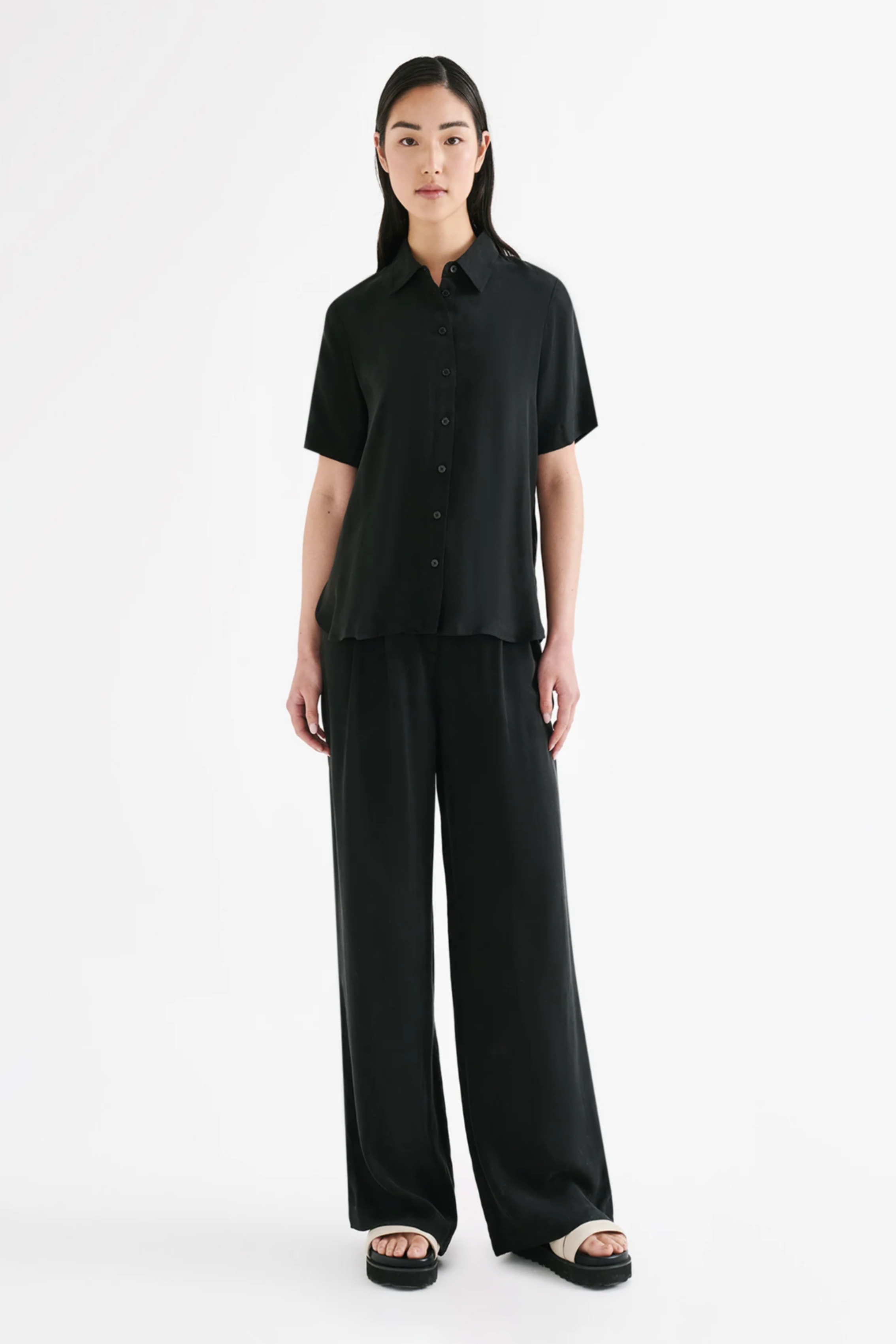 Lea Cupro Pant Black