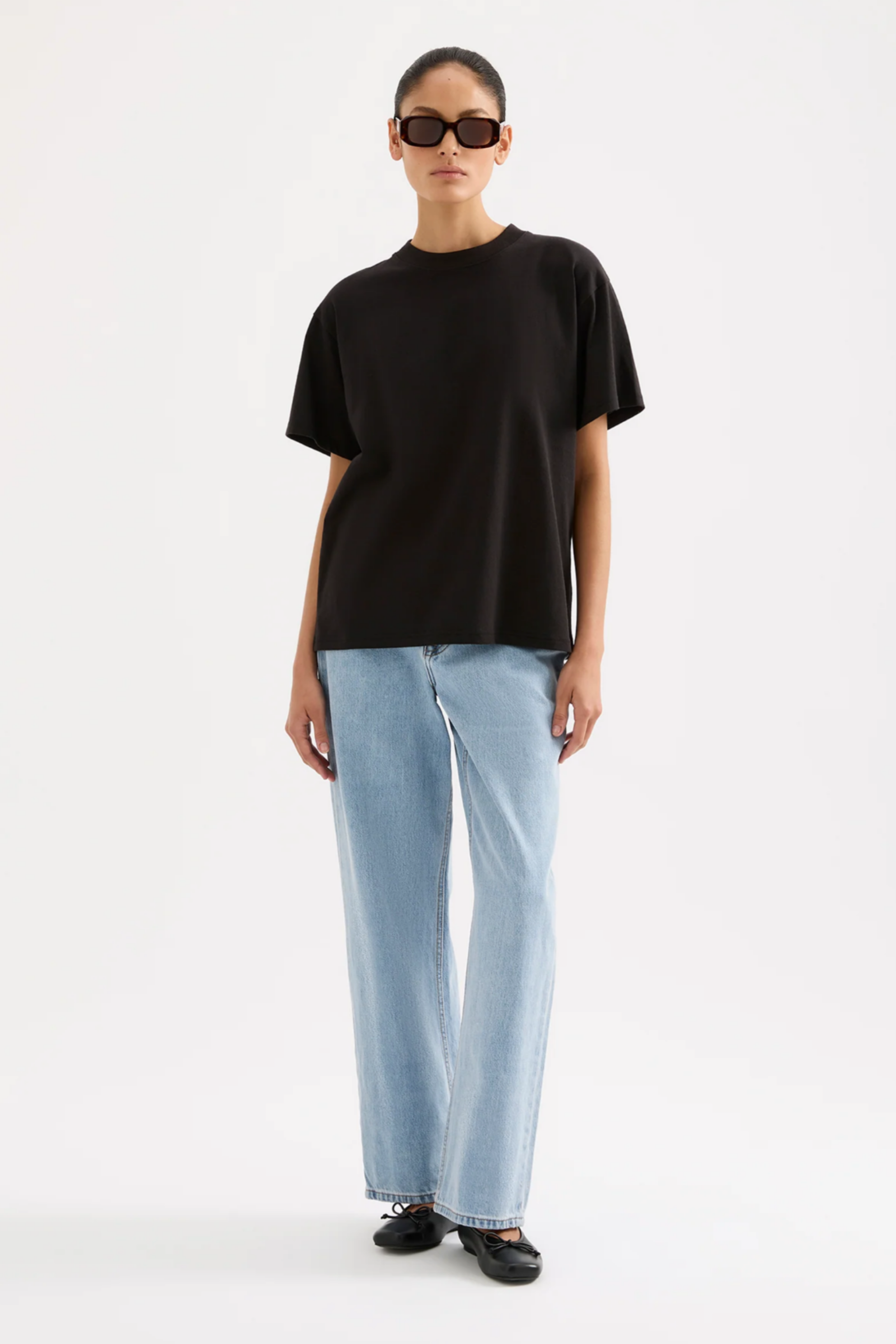 Organic Boyfriend Tee Black