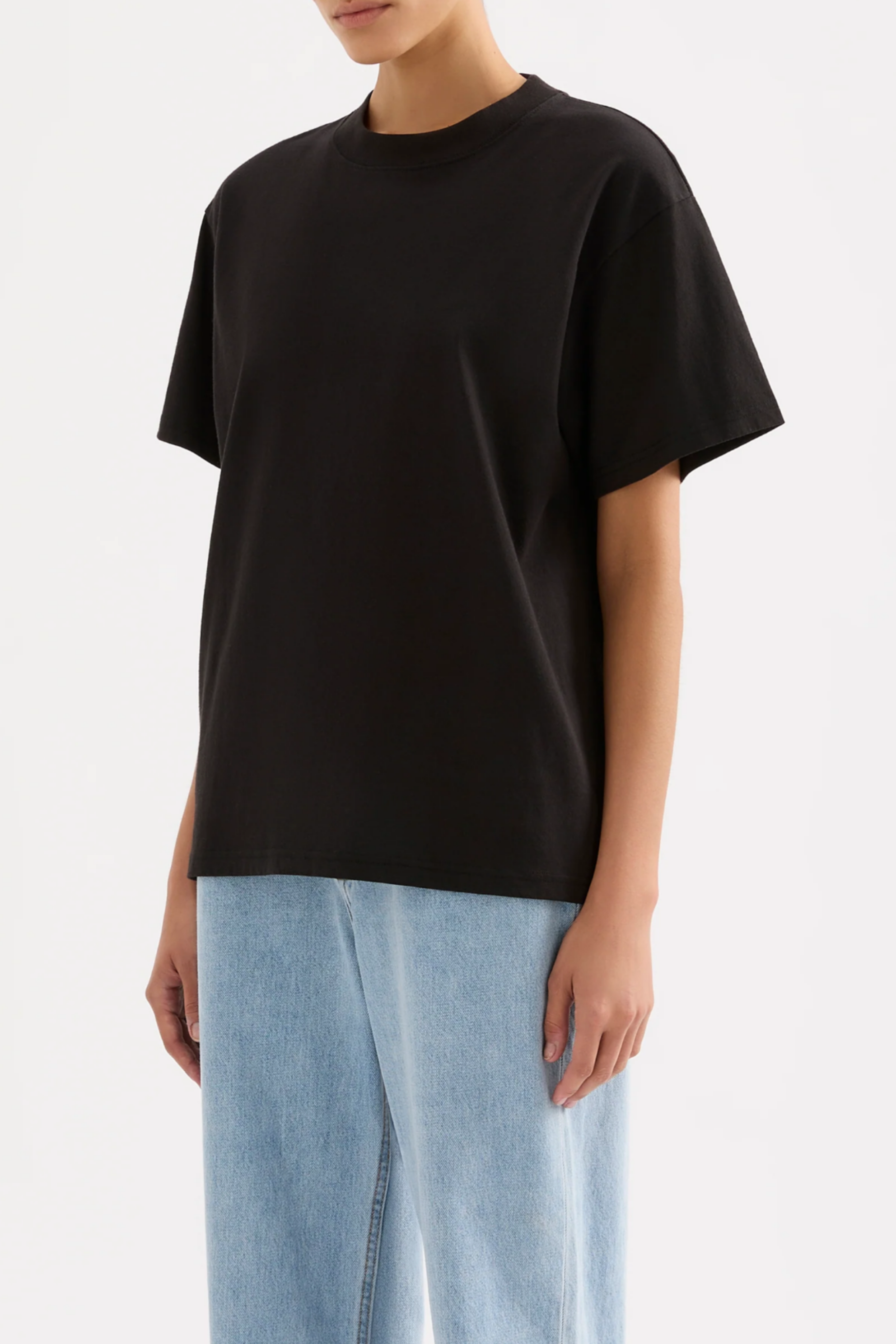 Organic Boyfriend Tee Black
