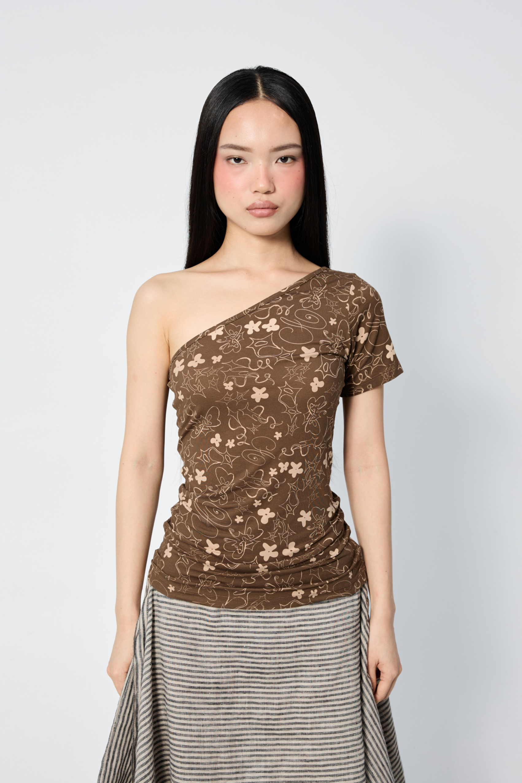 Asymmetric Tee Muddy Scribbles