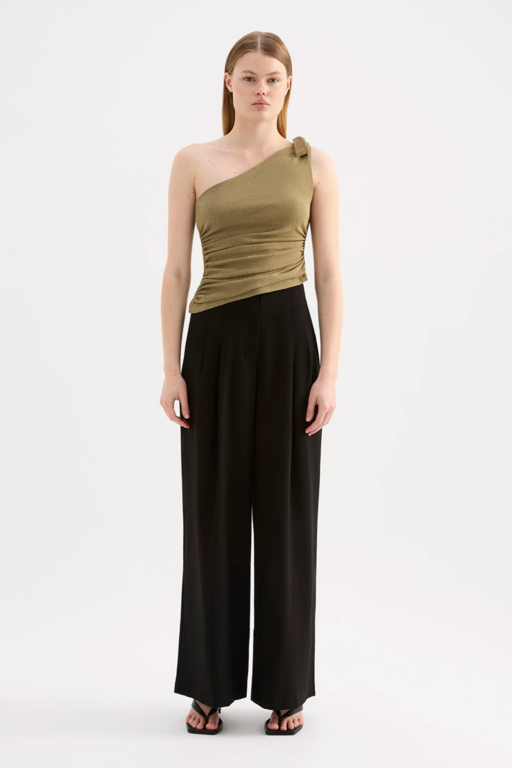 Fiora Mesh Top Deep Olive