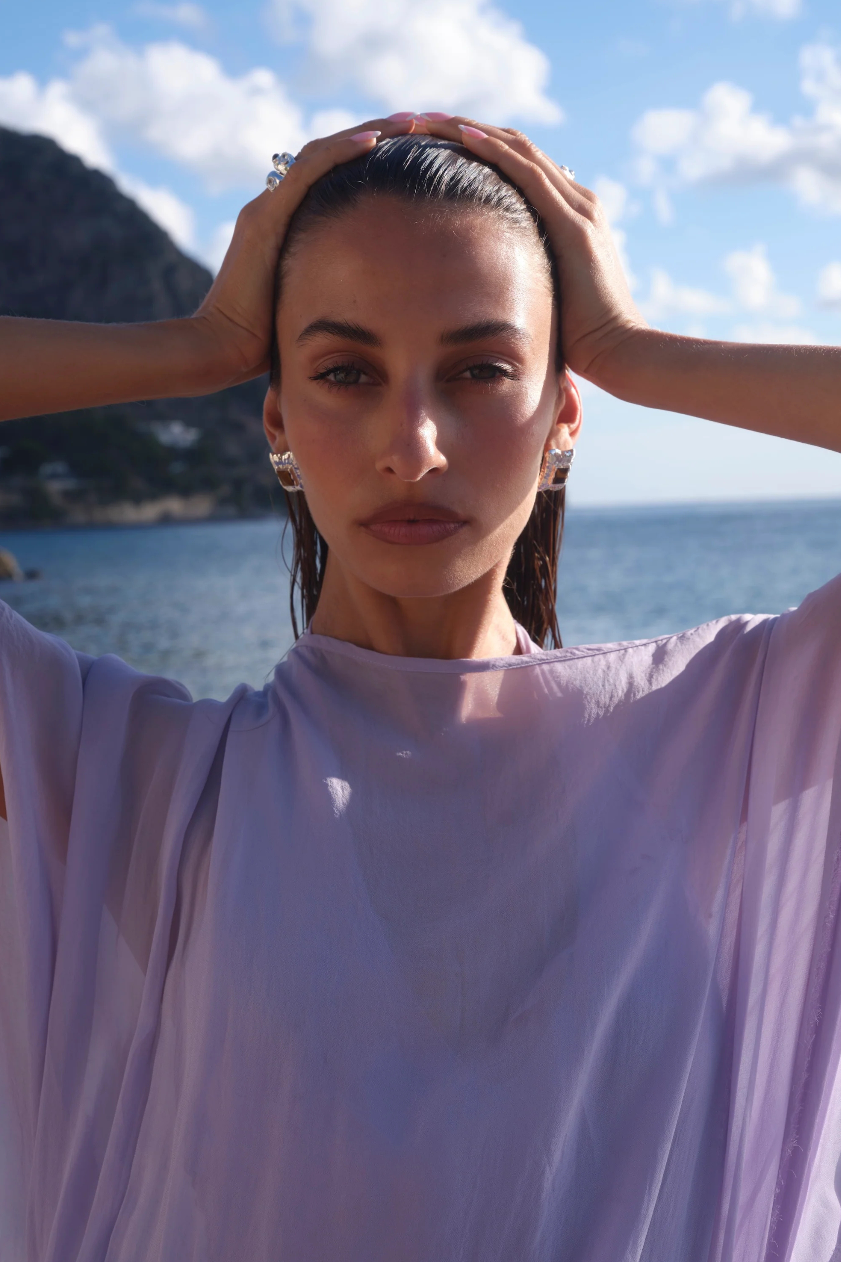 Kauri Earrings Silver Tigers Eye