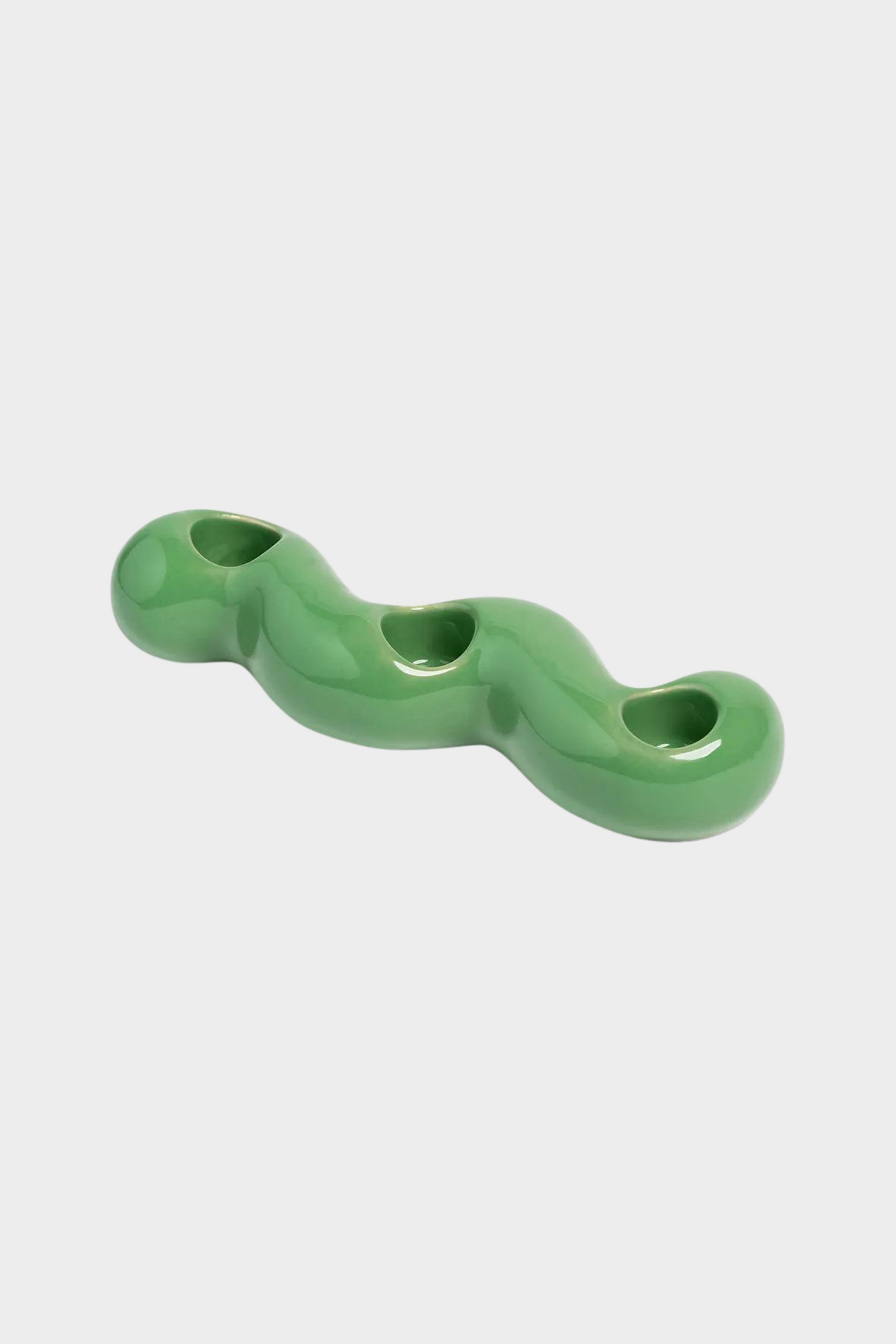 Candle Holder Scribble Green