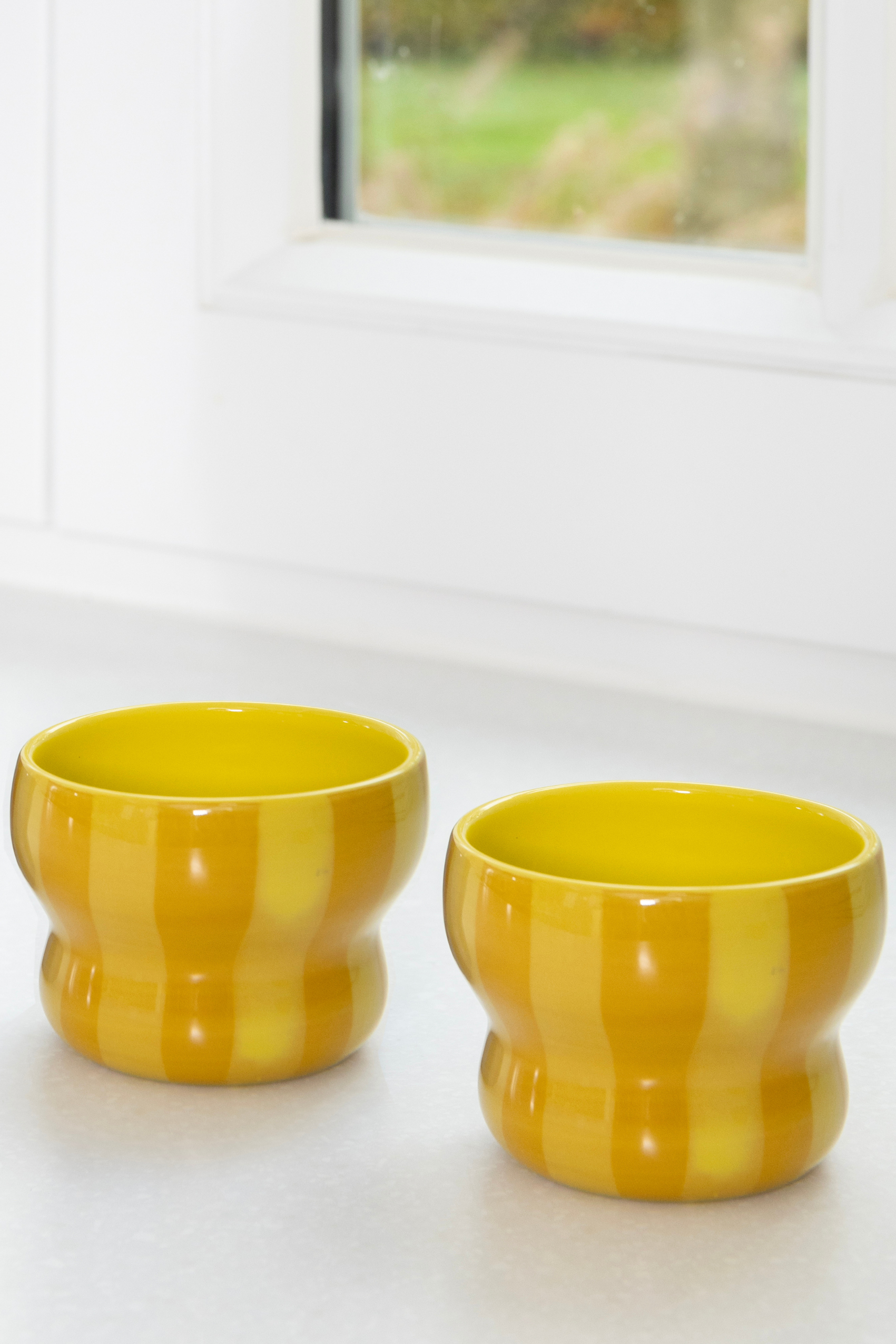 Mug Circus Large Yellow Set of 2