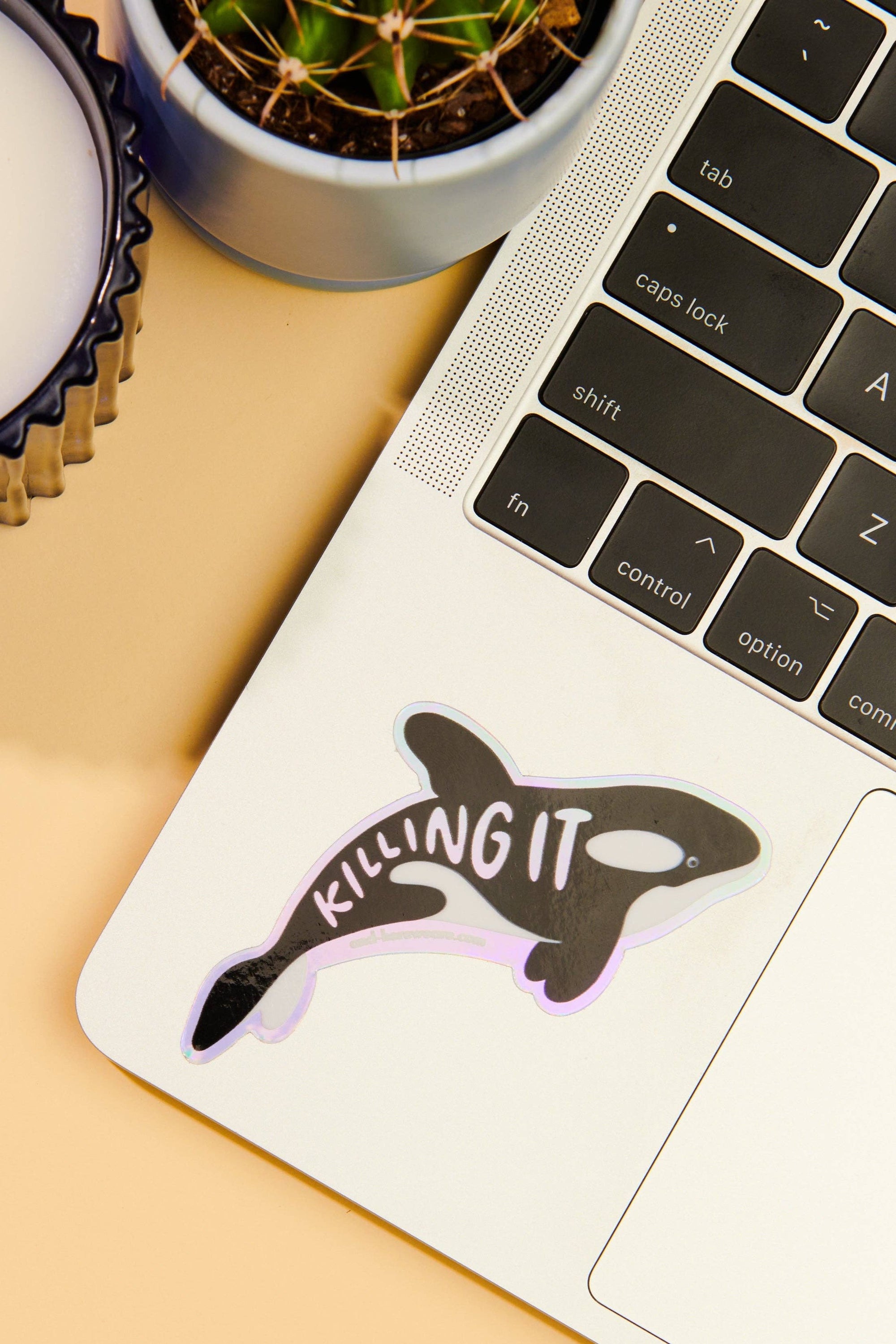 Killing It Orca Holographic Vinyl Sticker