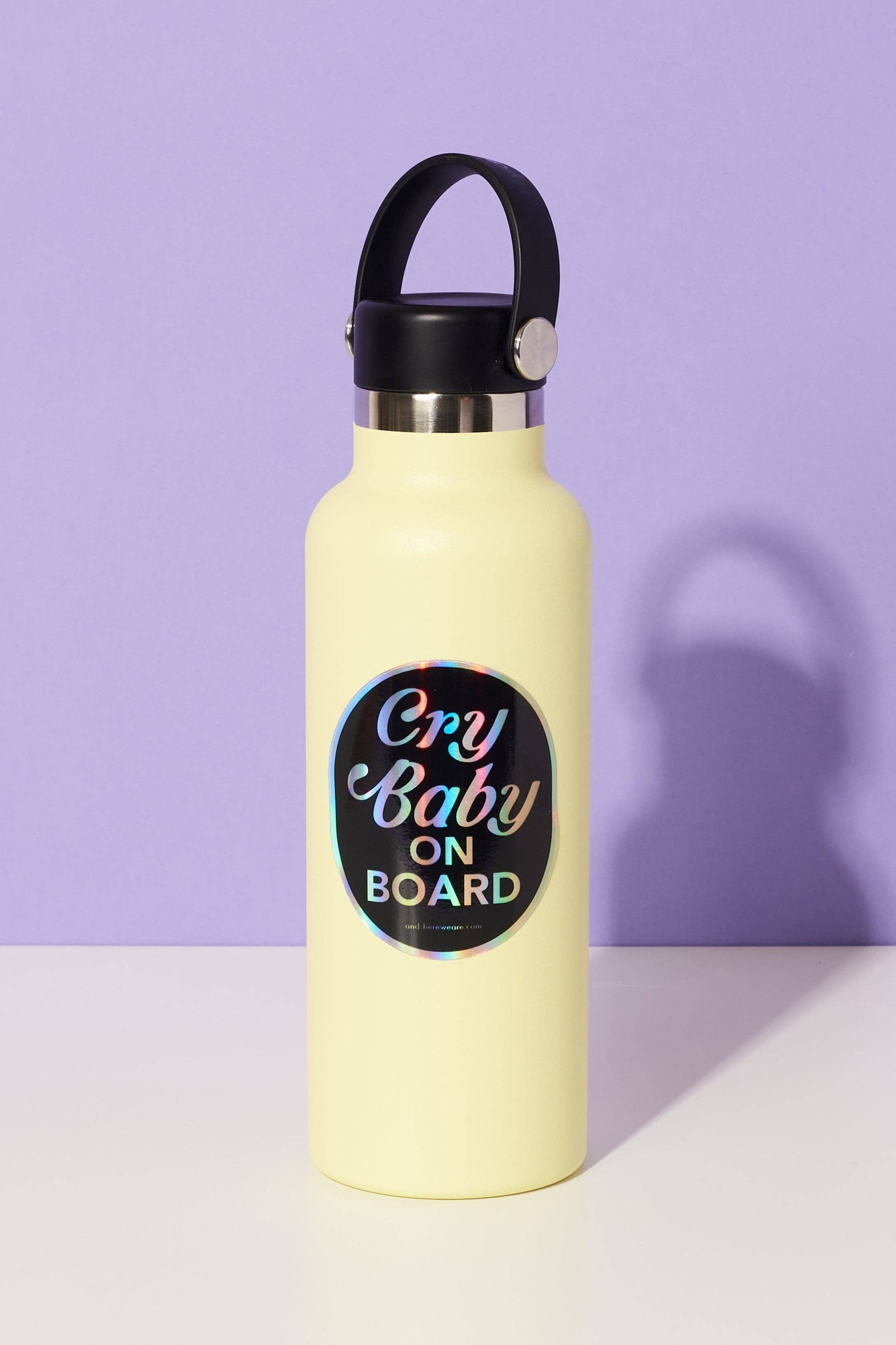 Cry Baby on Board Holographic Vinyl Sticker