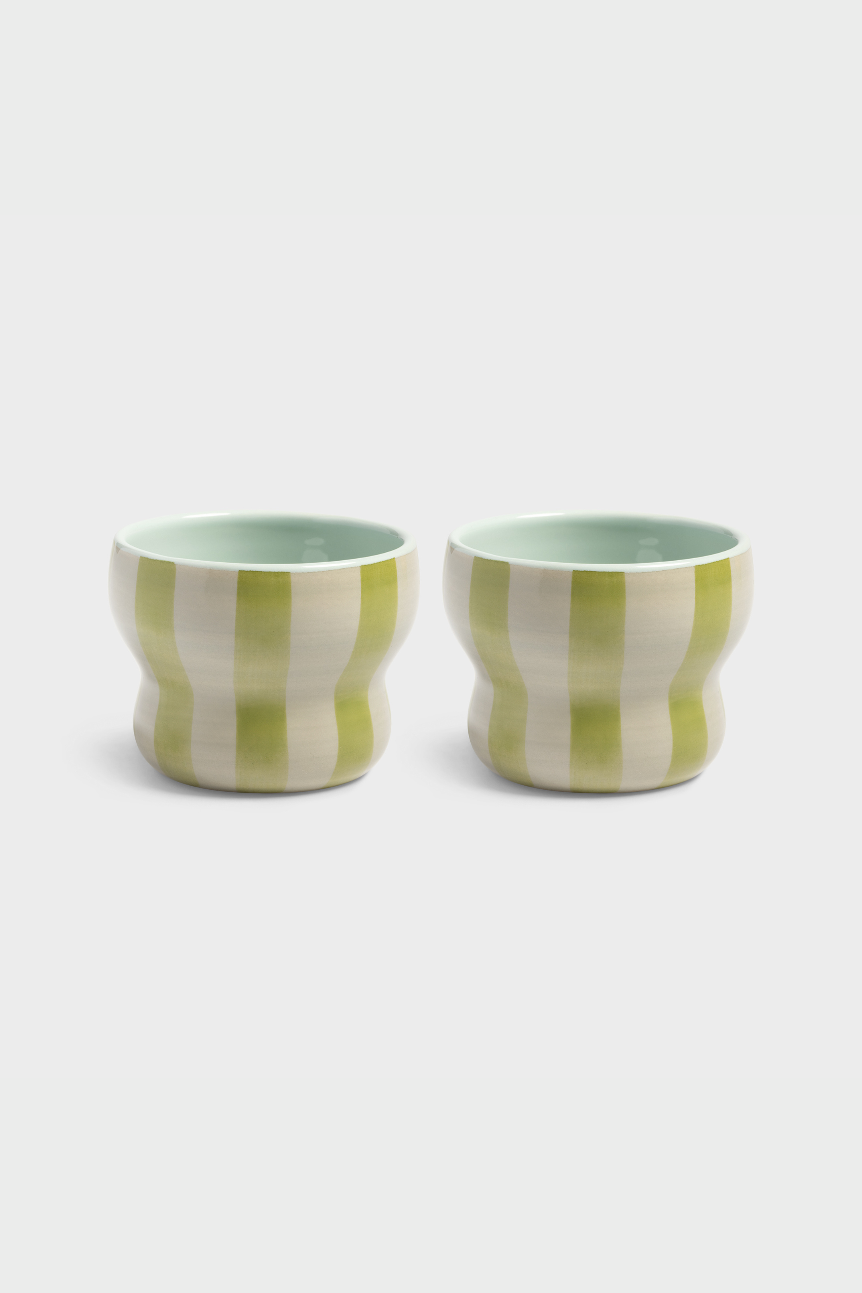 Mug Circus Large Green Set of 2