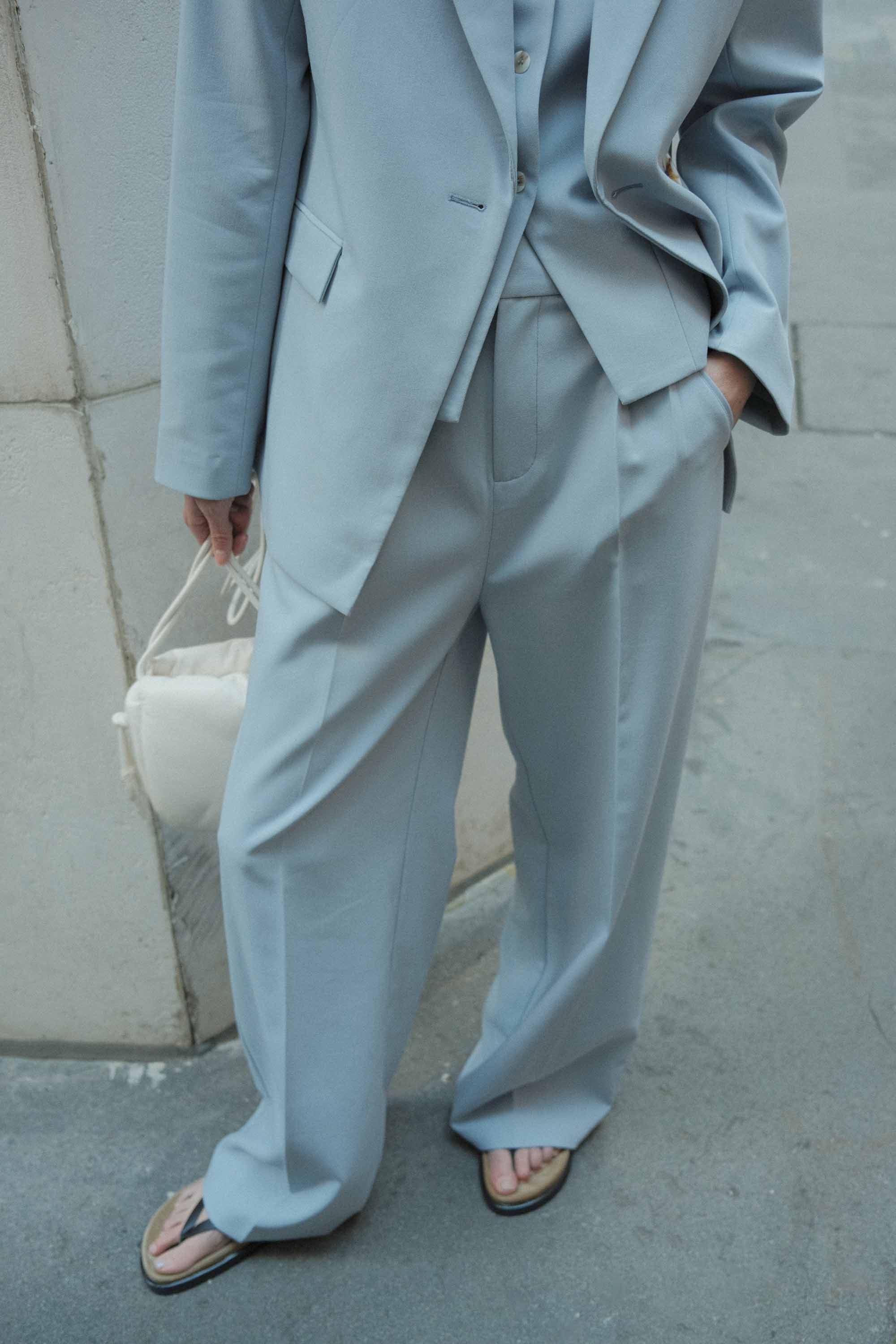 Skyline Tailored Trousers Powder Blue