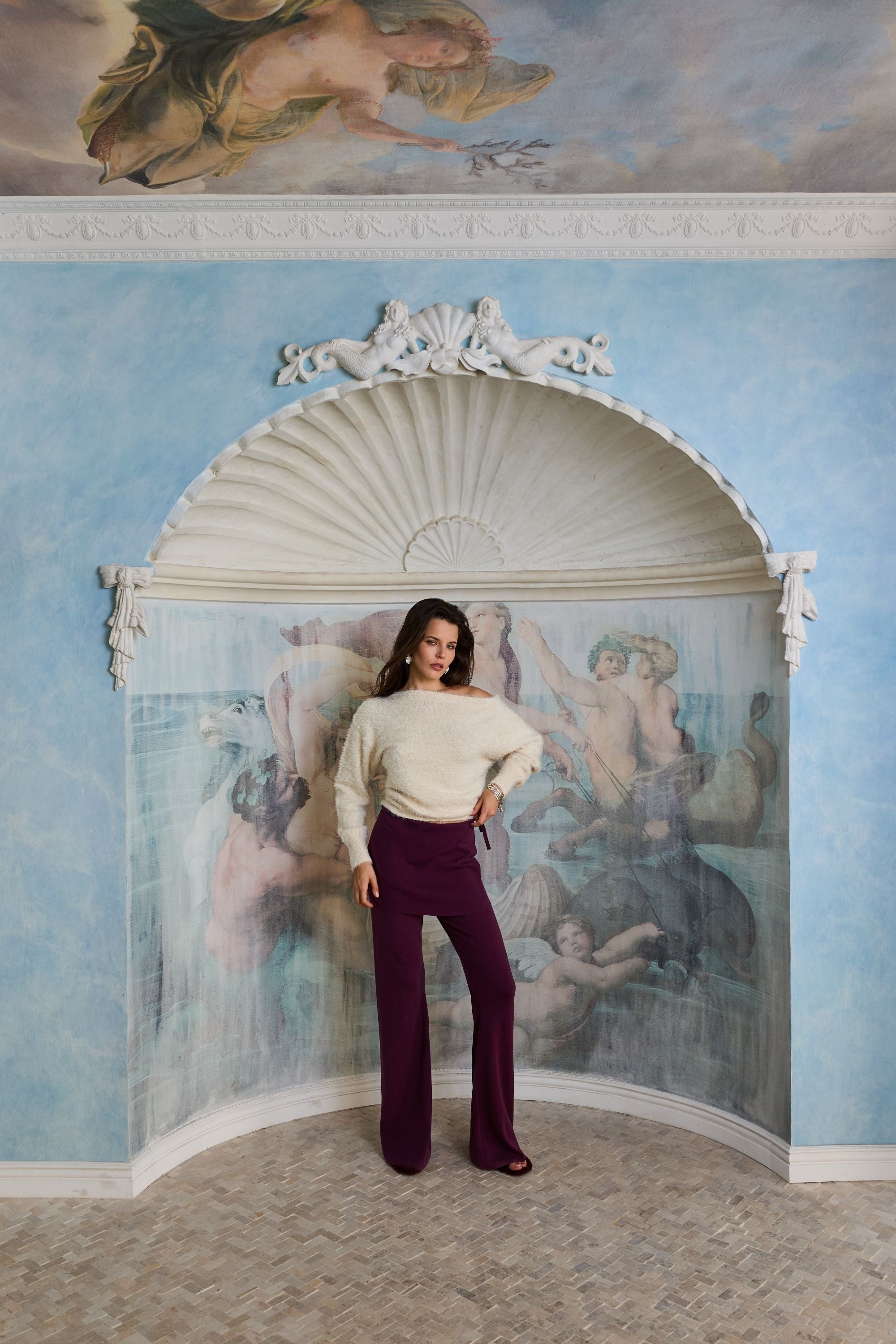 Lounge Wrap Pant Mulberry