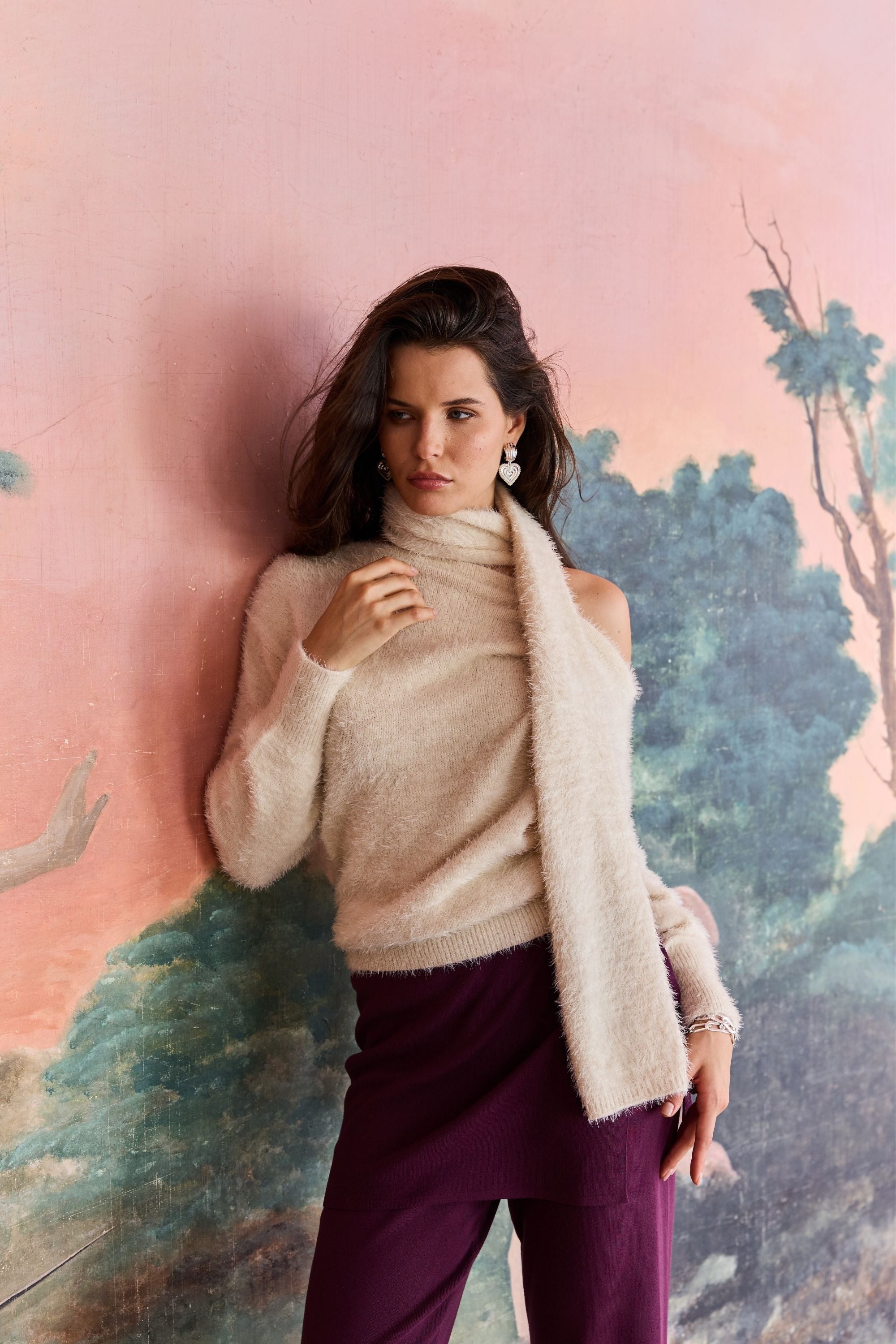 Lounge Wrap Pant Mulberry