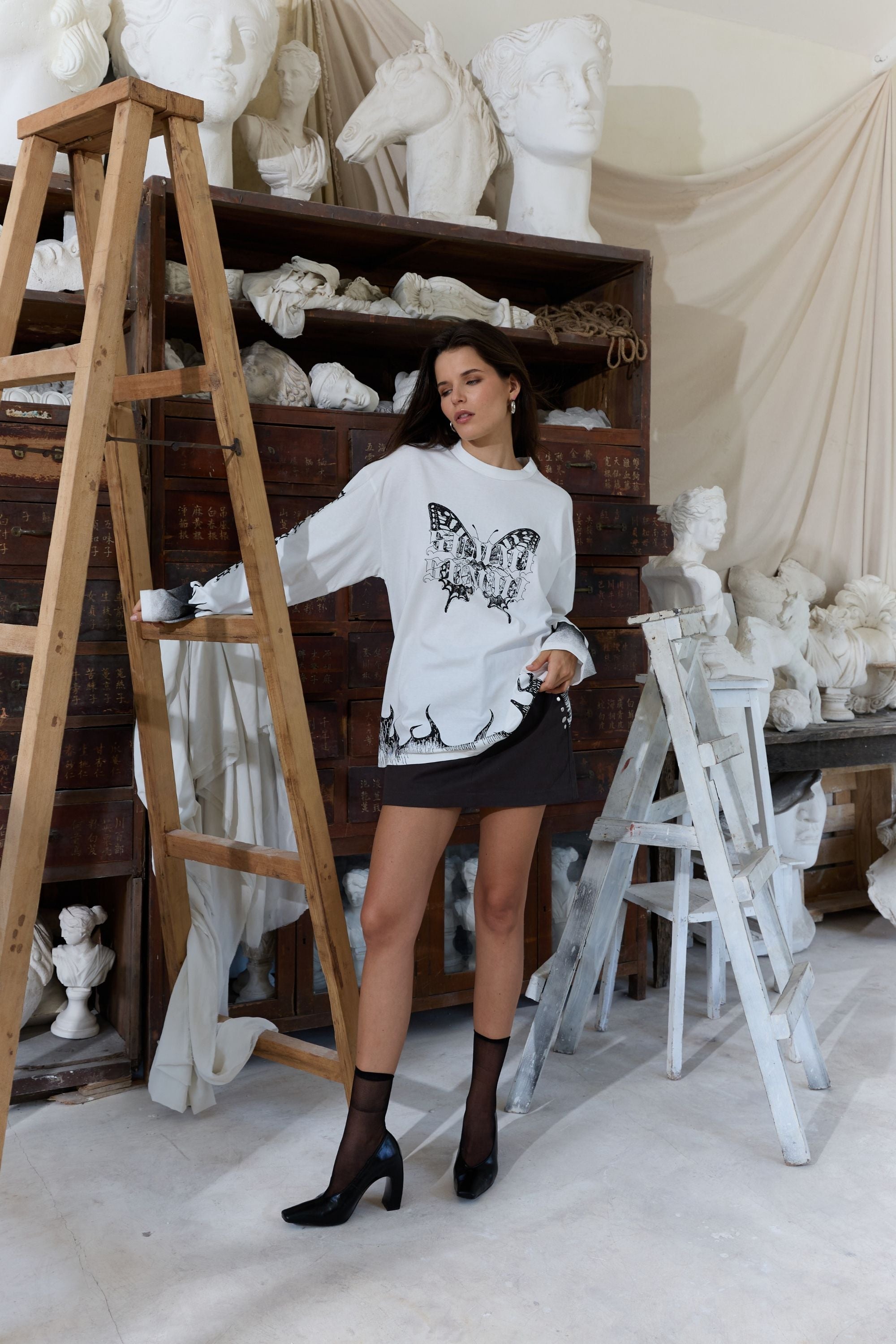 Eden LS Tee Lily White