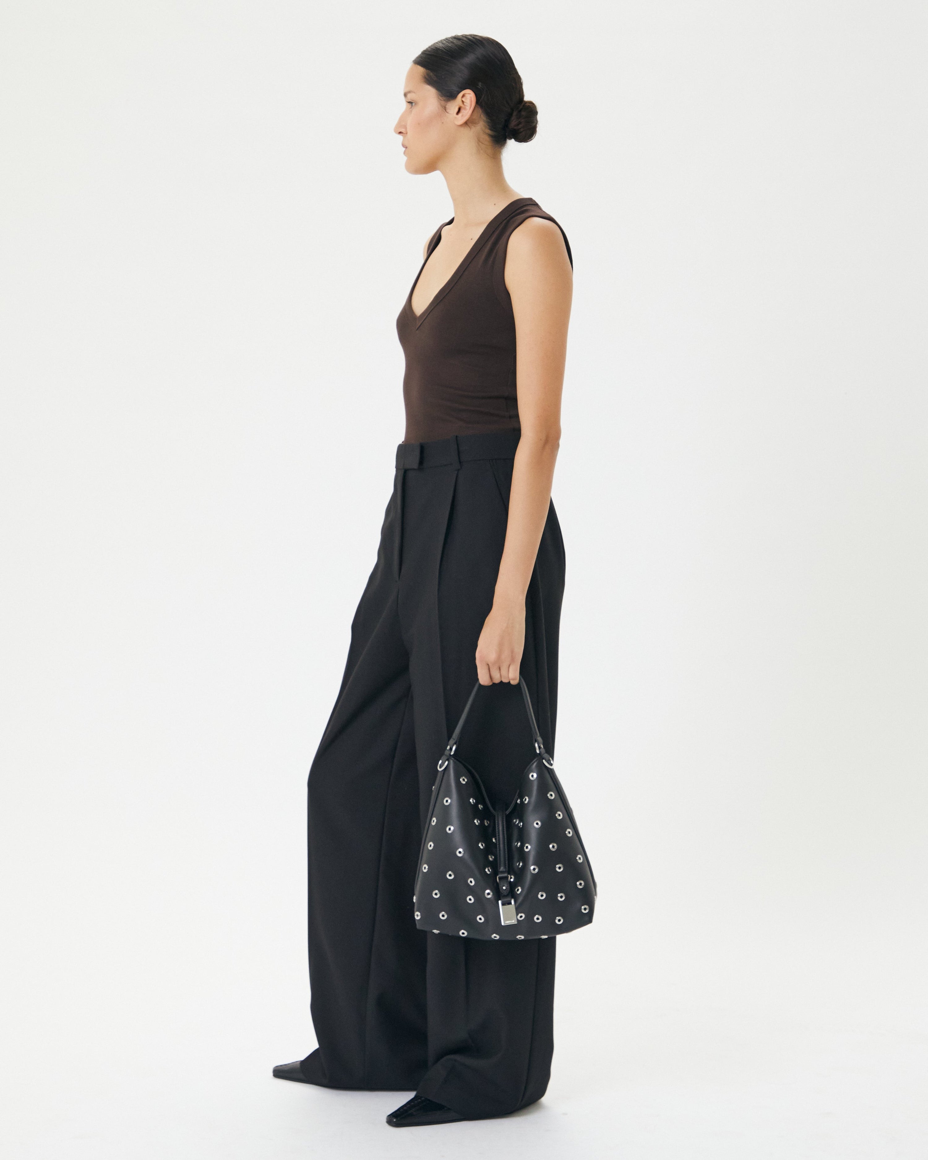 Josie Eyelet Bucket Bag