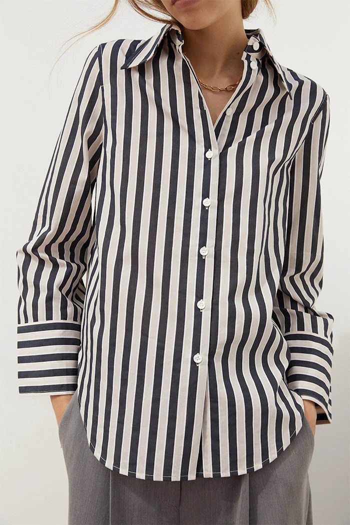 Fern Shirt Black Stripe