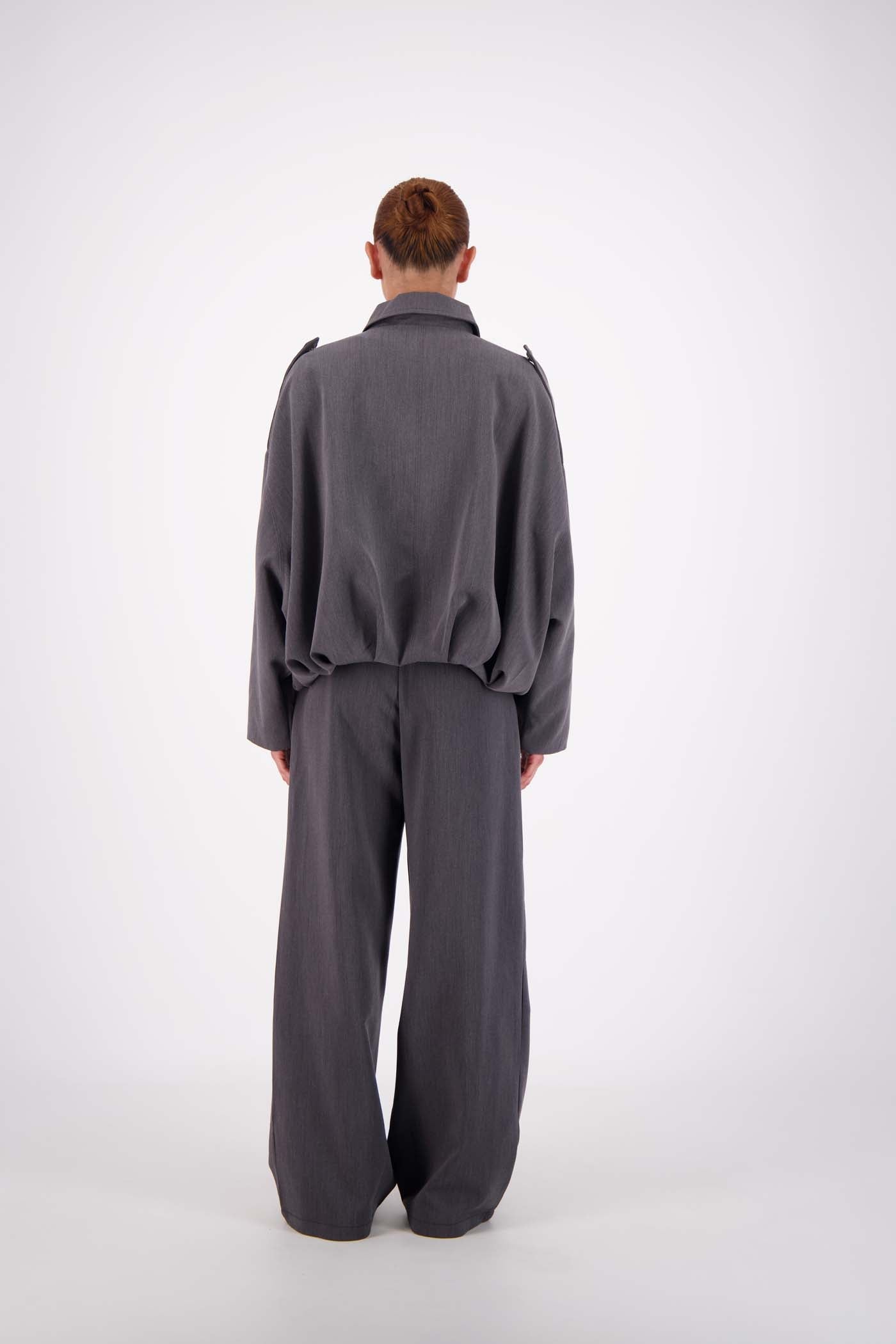 Gigi Bomber Jacket Steel Grey