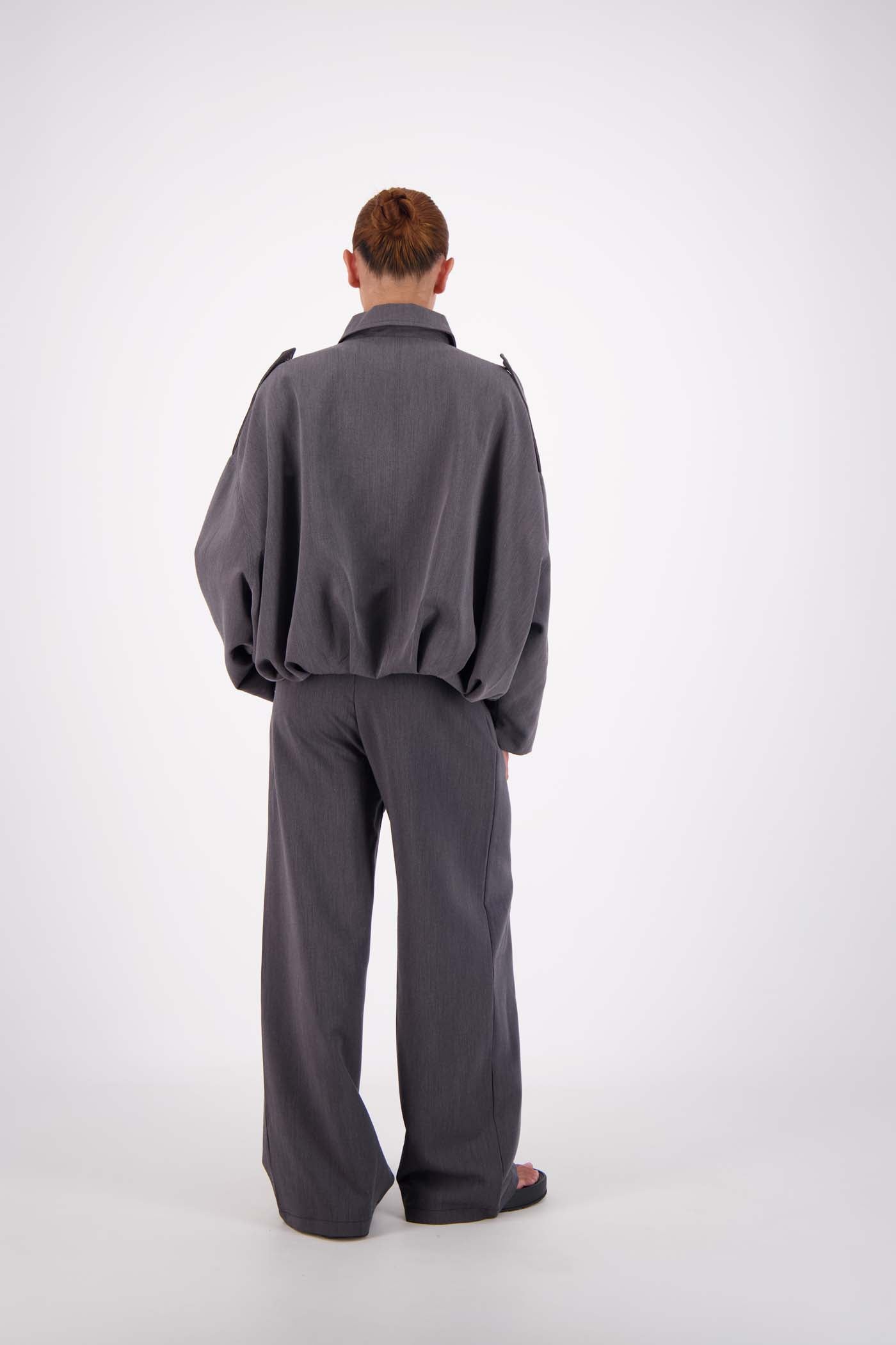 Gigi Bomber Jacket Steel Grey