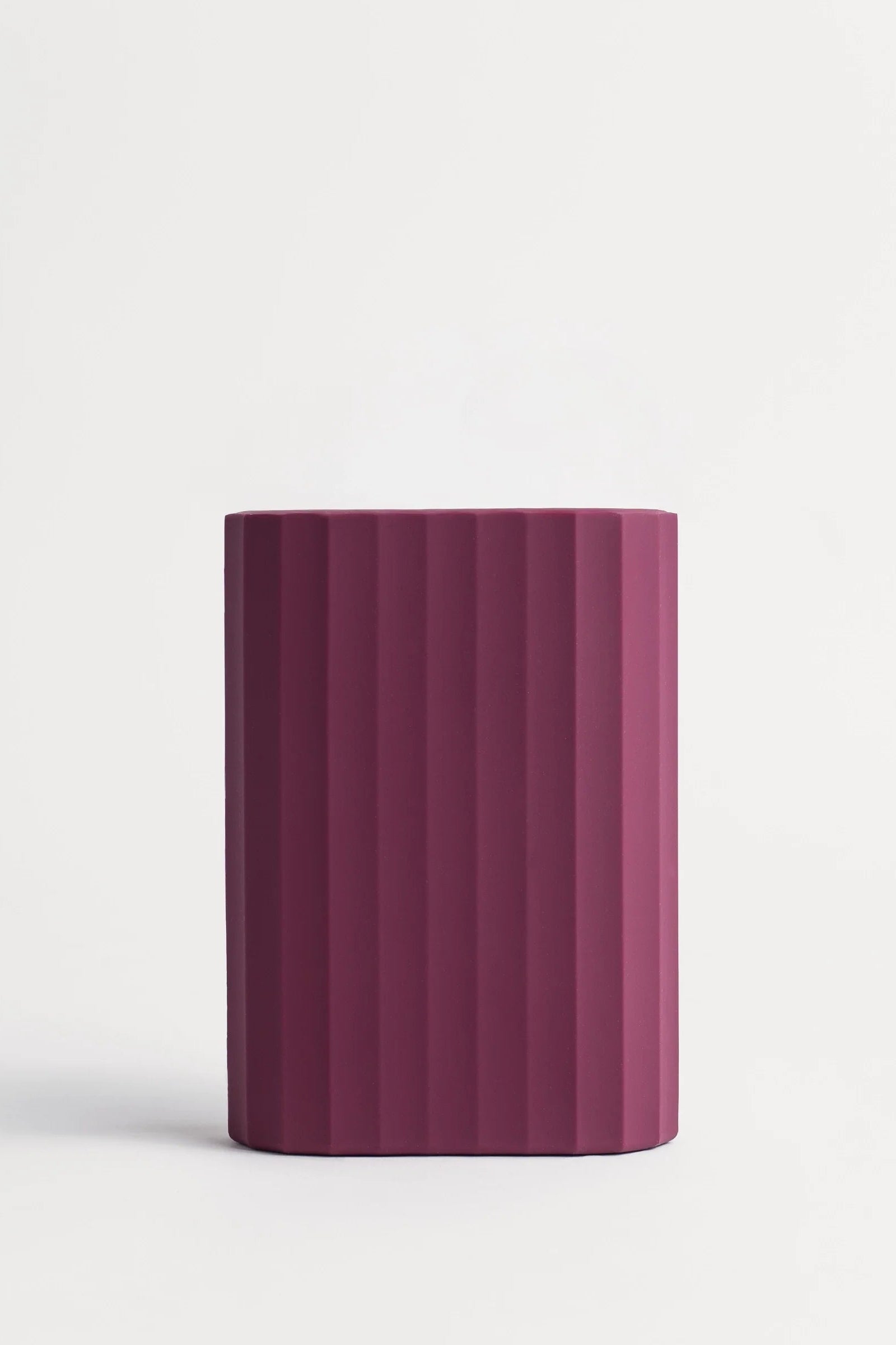 Ribbed Silicone Sleeve Burgundy