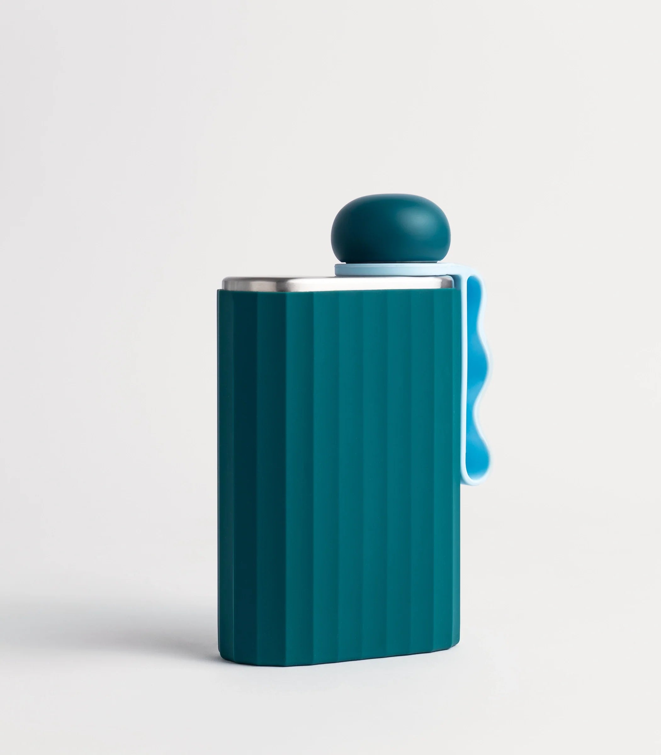 Ribbed Silicone Sleeve Teal