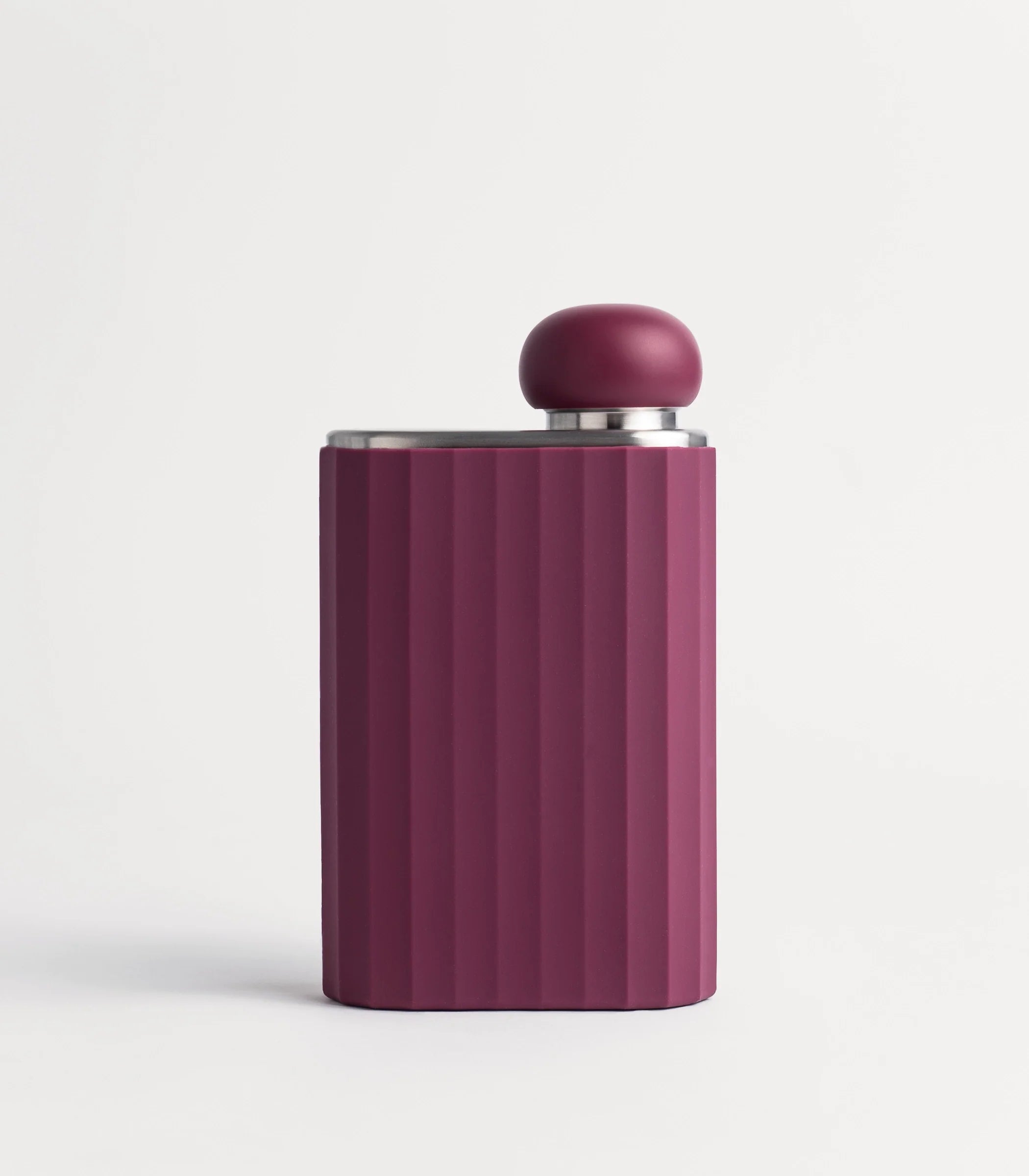 Ribbed Silicone Sleeve Burgundy