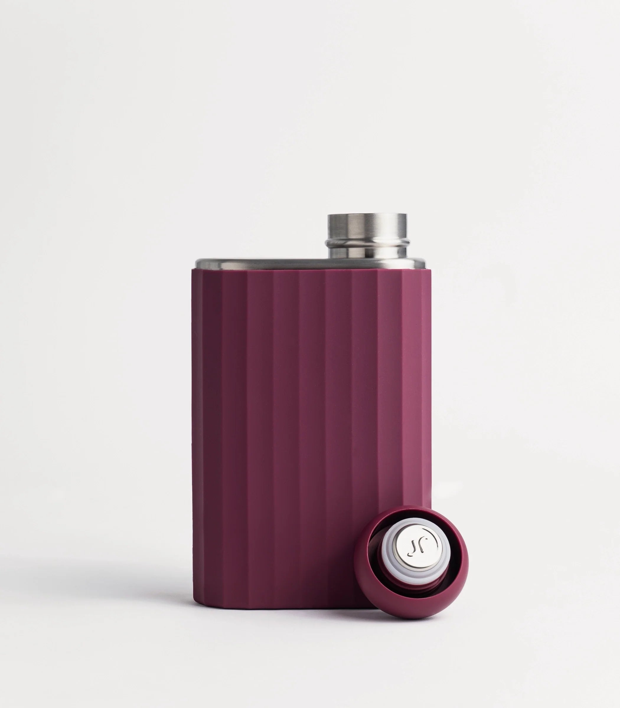 Ribbed Silicone Sleeve Burgundy