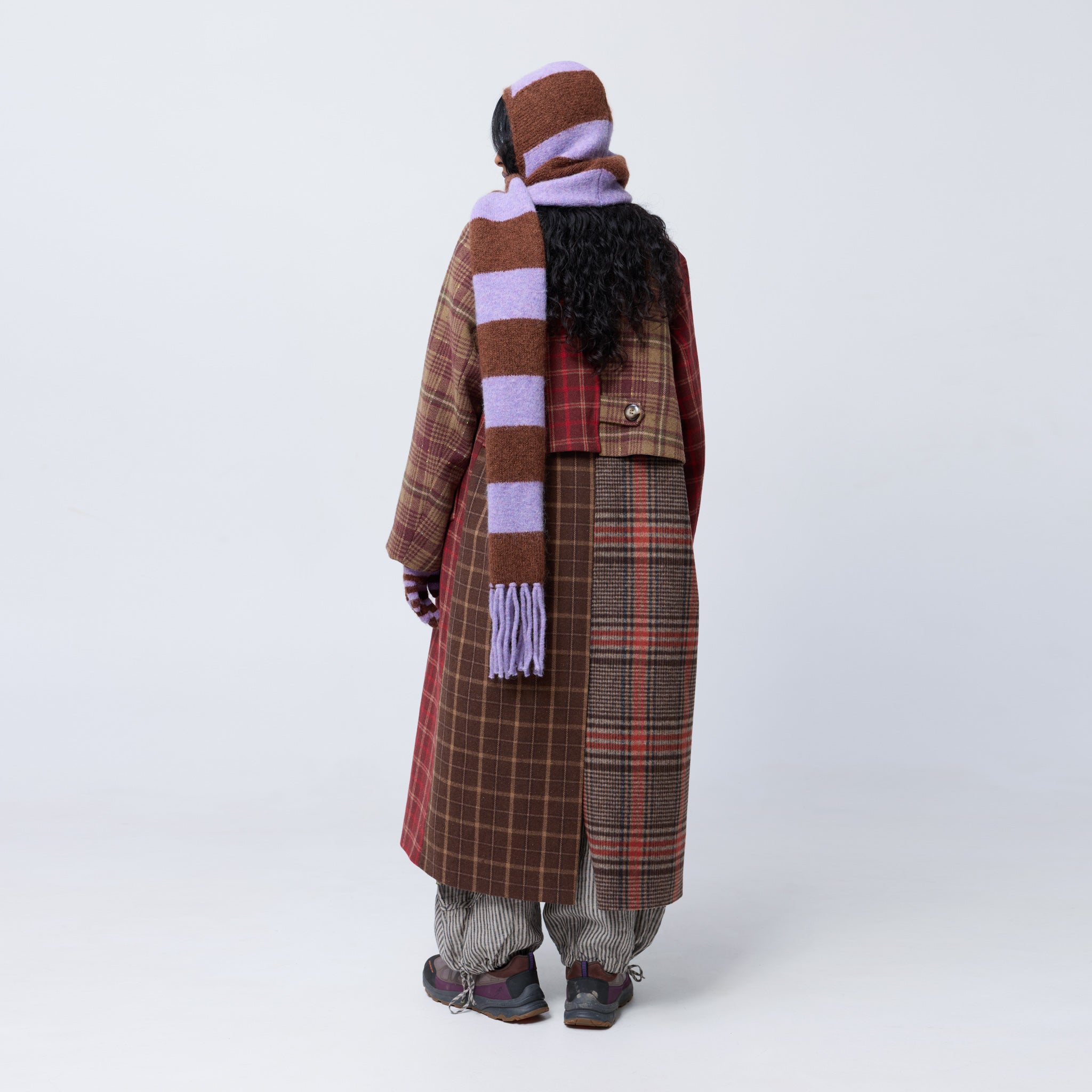 Balaclava Scarf in Bruise/Brown
