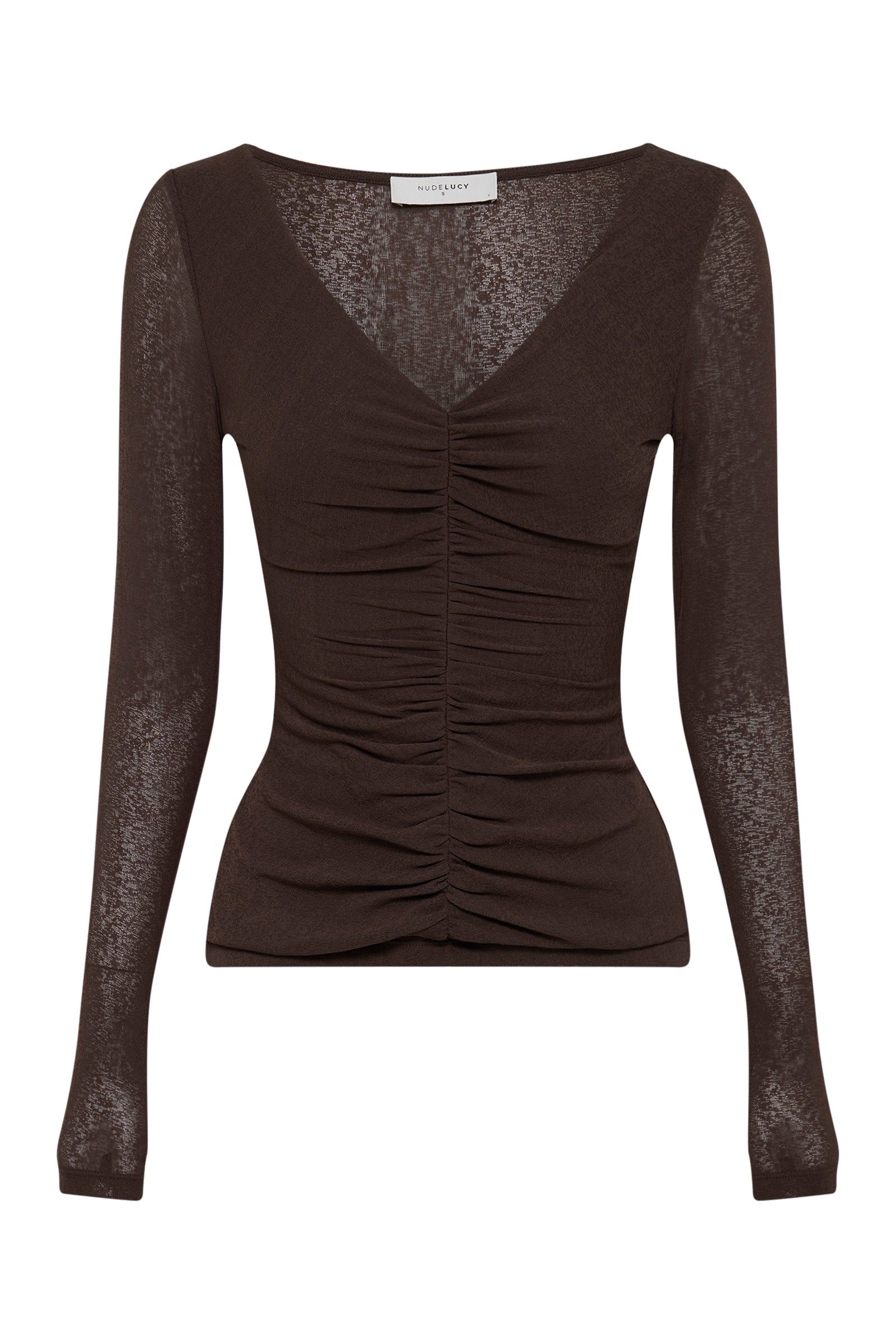 Gigi Mesh Top Walnut