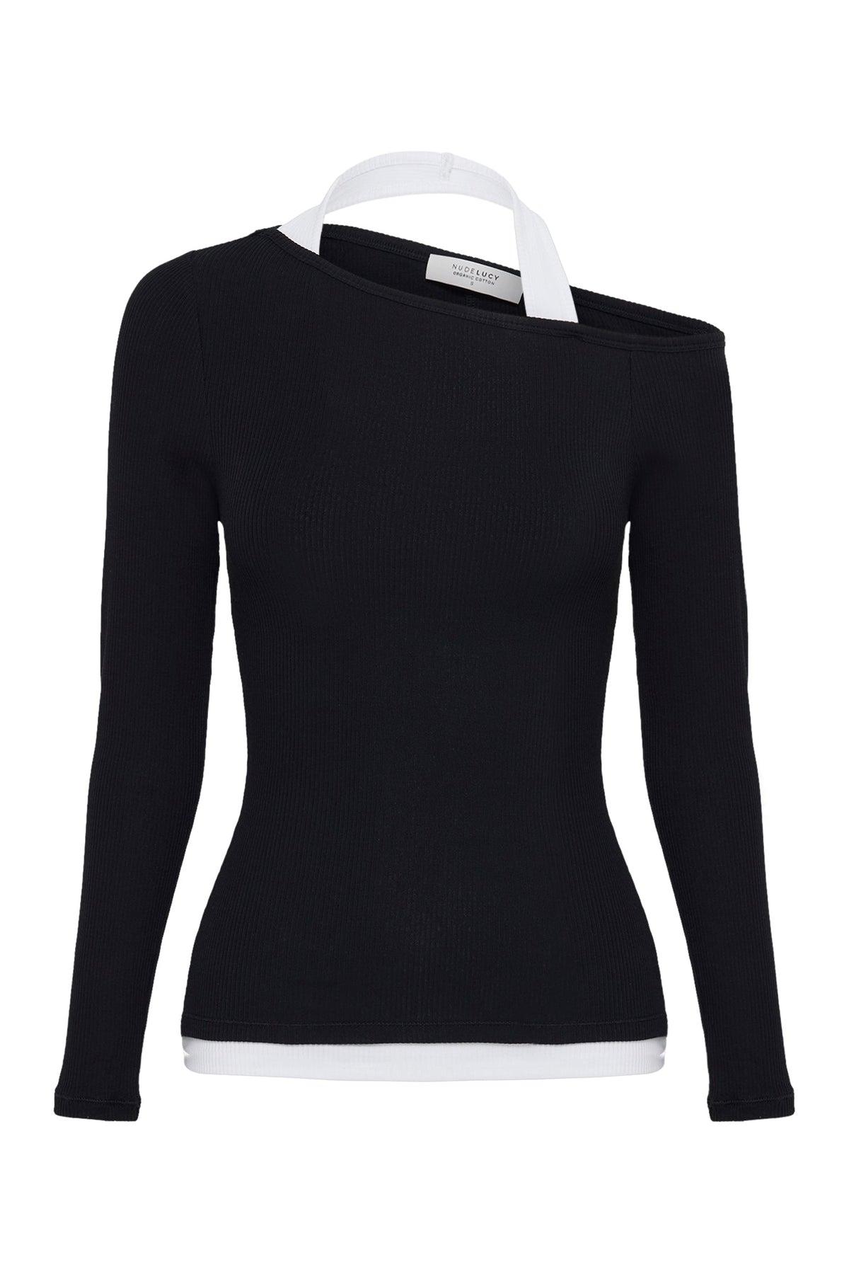 Geri LS Top Black & White
