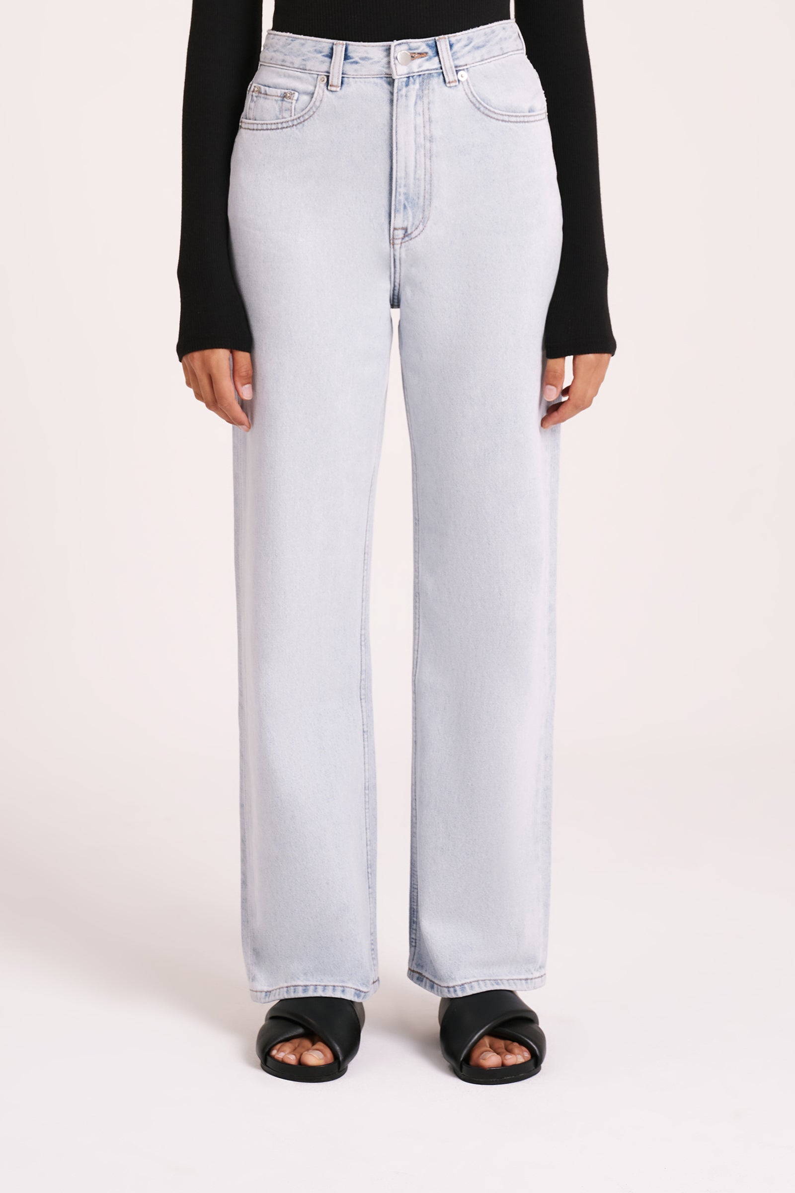 Organic Relaxed Leg Jean Clear Blue