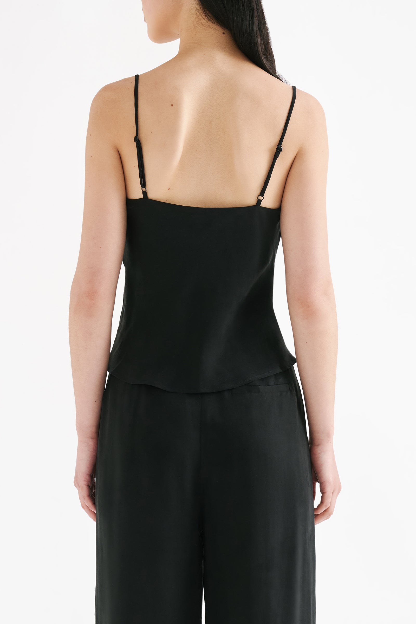 Lea Cupro Cami Black