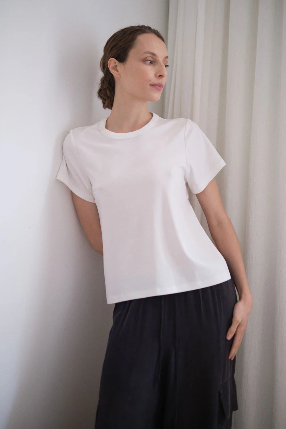 Open Back Tee Off White