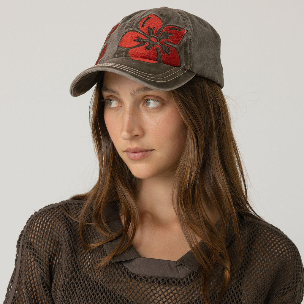 Hibiscus Cap	Washed Brown