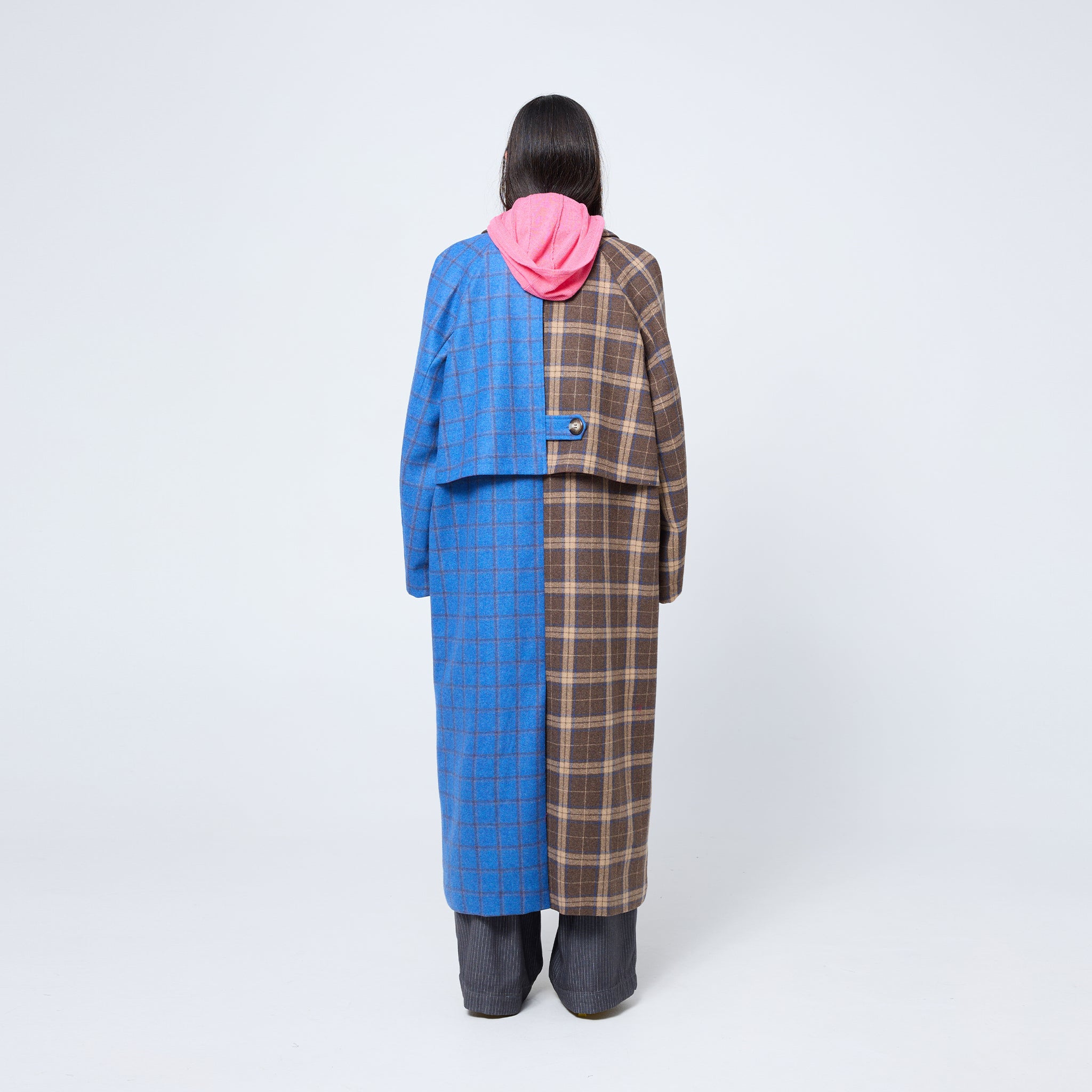 Double Breasted Blanket Coat in Cobalt
