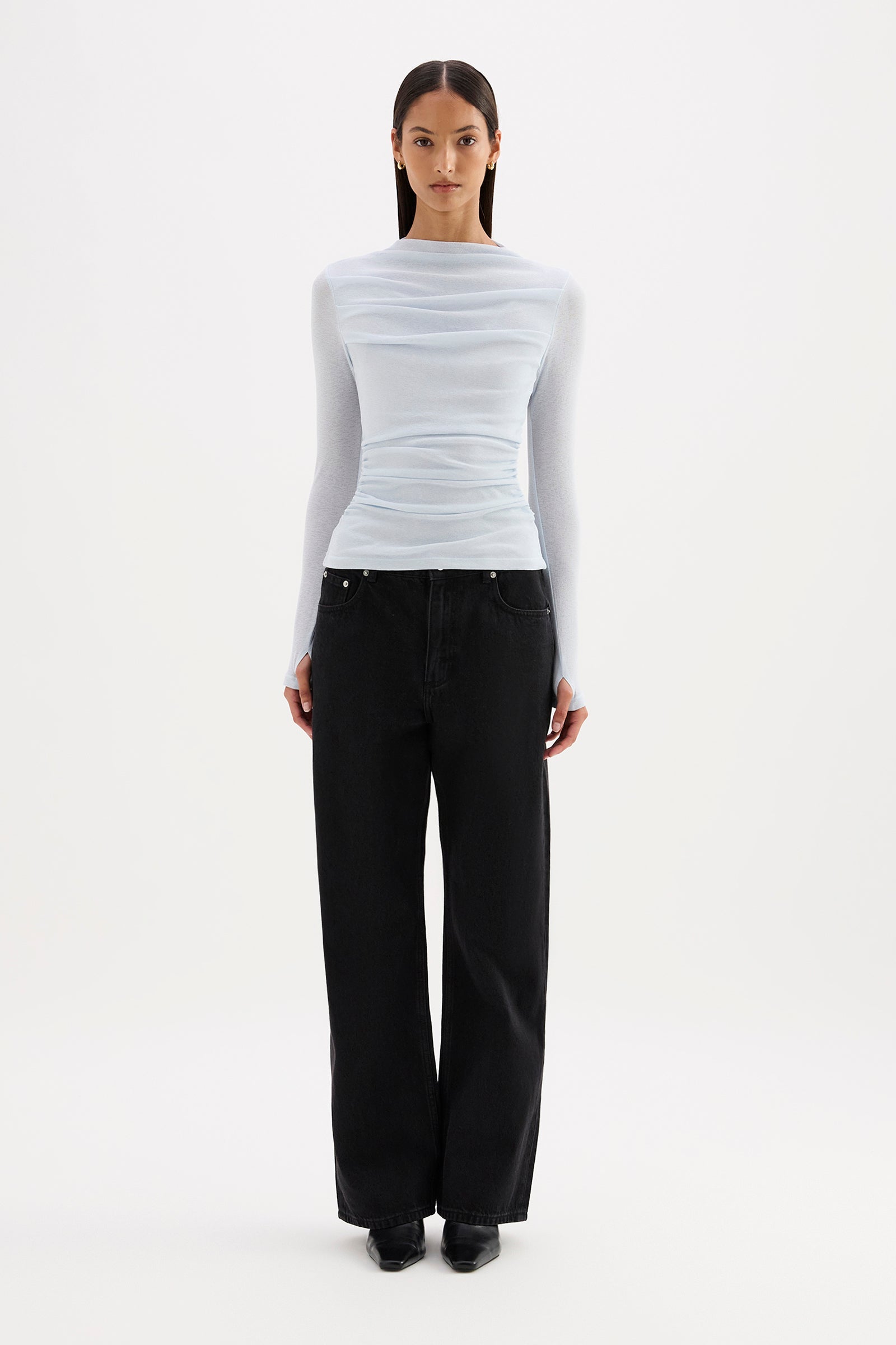 Calista Mesh LS Top Glacier
