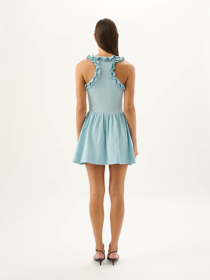 Paloma Mini Dress Sky Blue