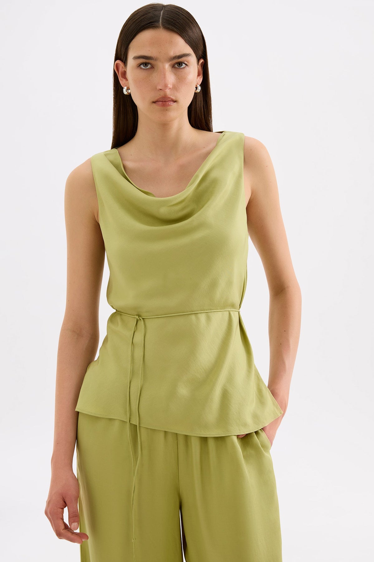 Tilly Tencel Top Wasabi