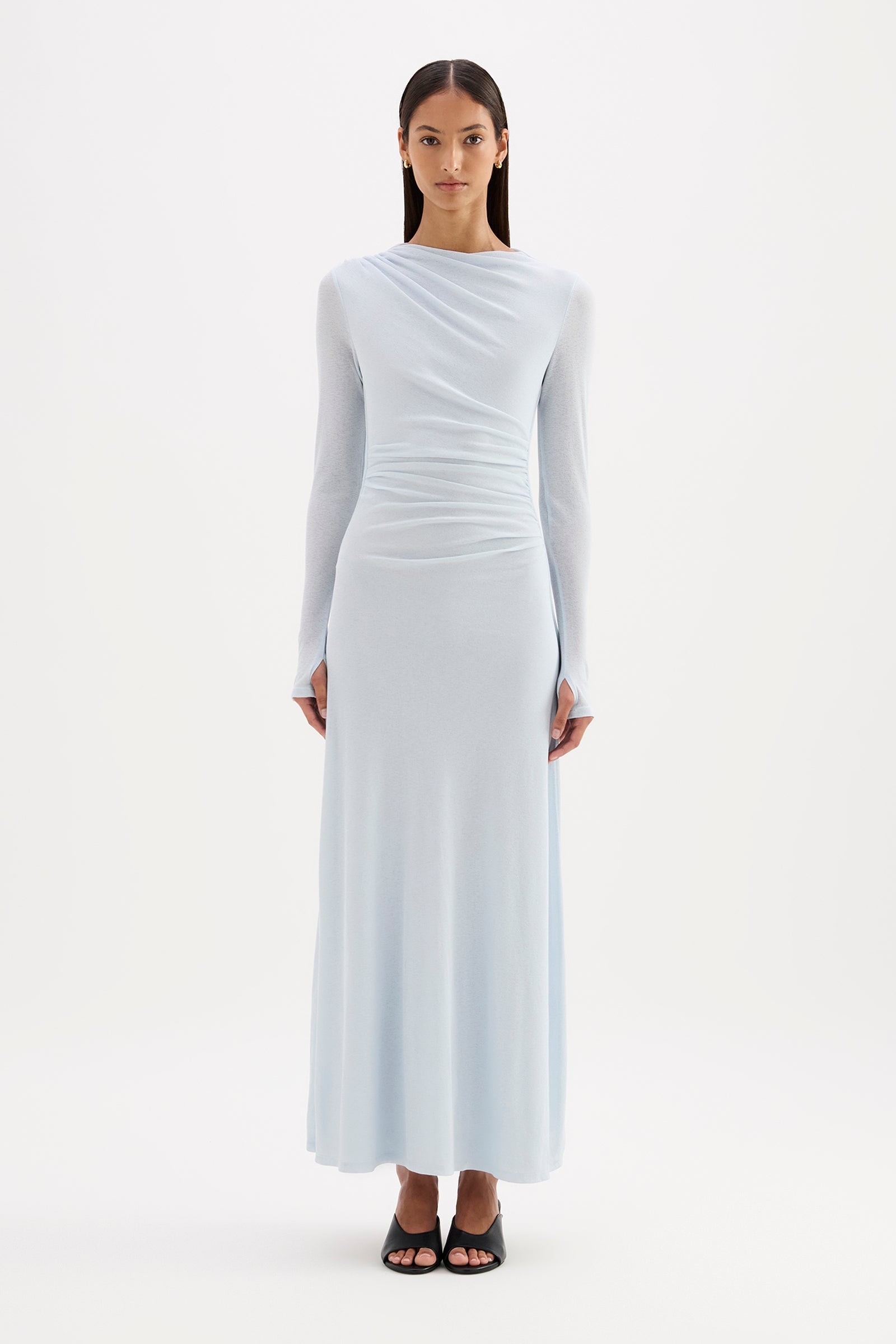 Calista Mesh Dress Glacier