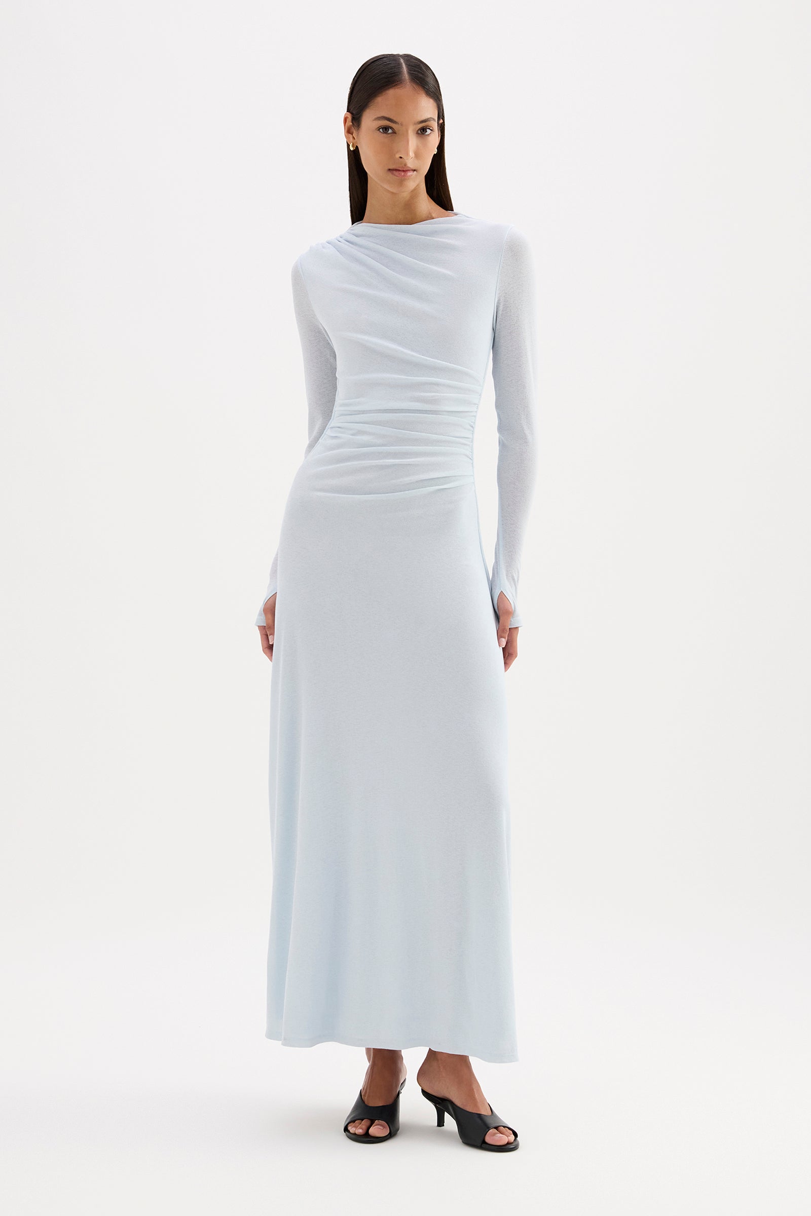 Calista Mesh Dress Glacier
