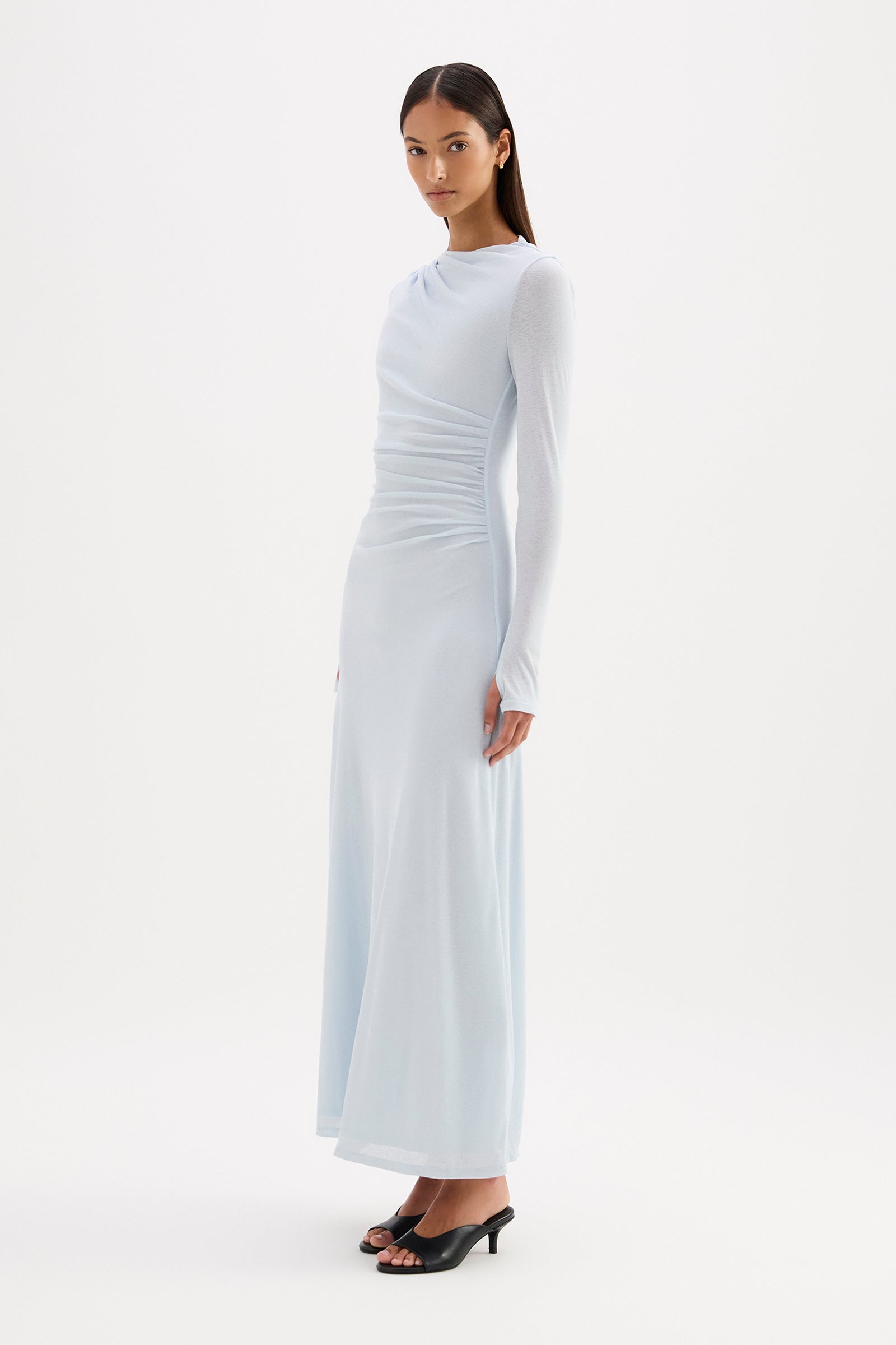 Calista Mesh Dress Glacier