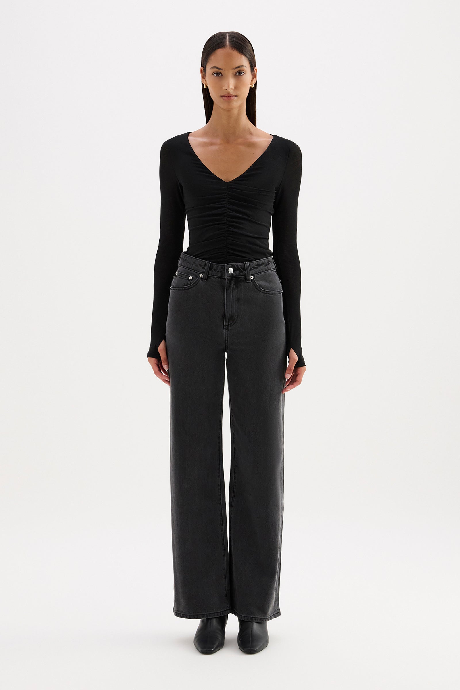 Gigi Mesh Top Black