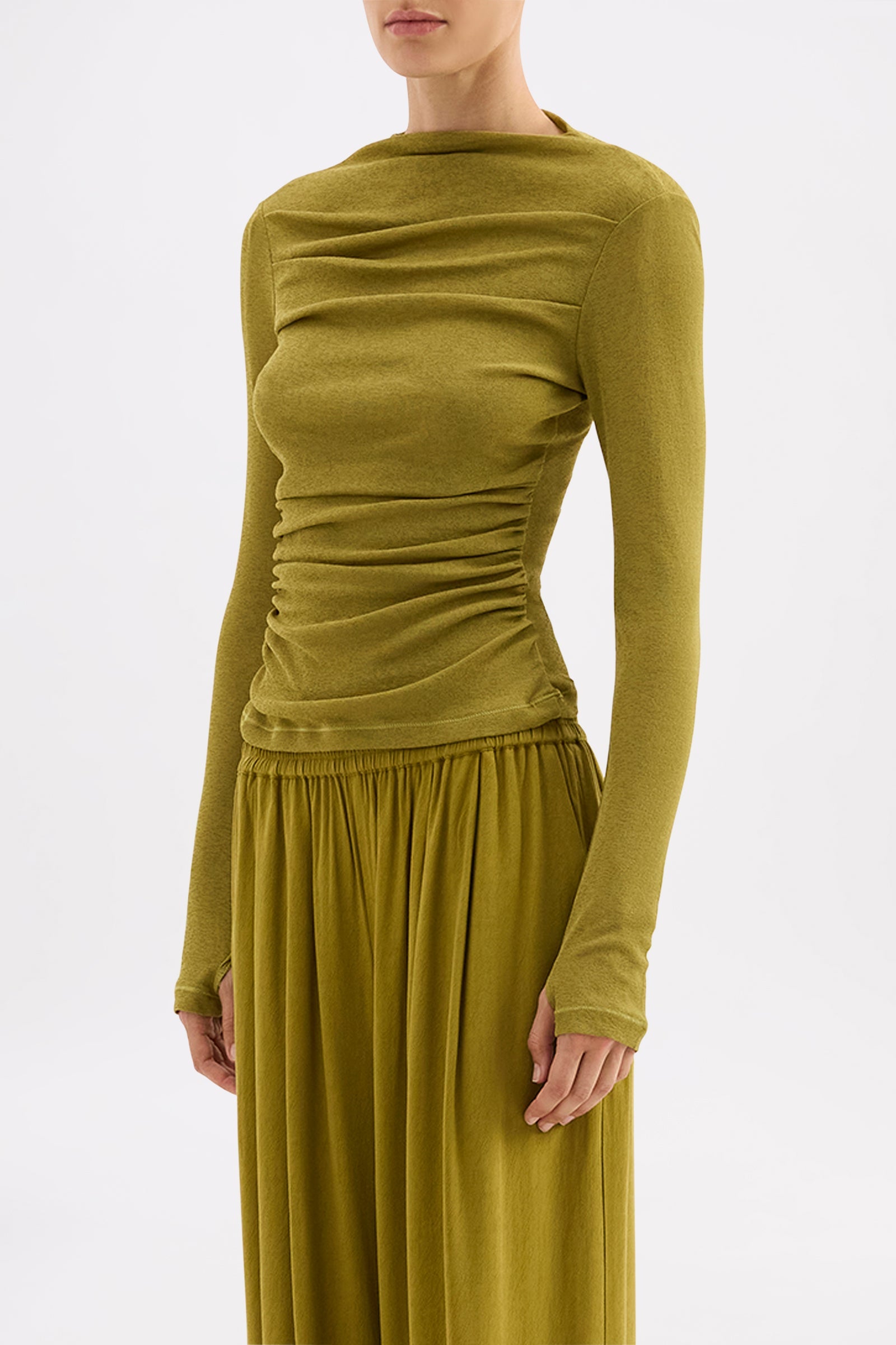 Calista Mesh Top Avocado