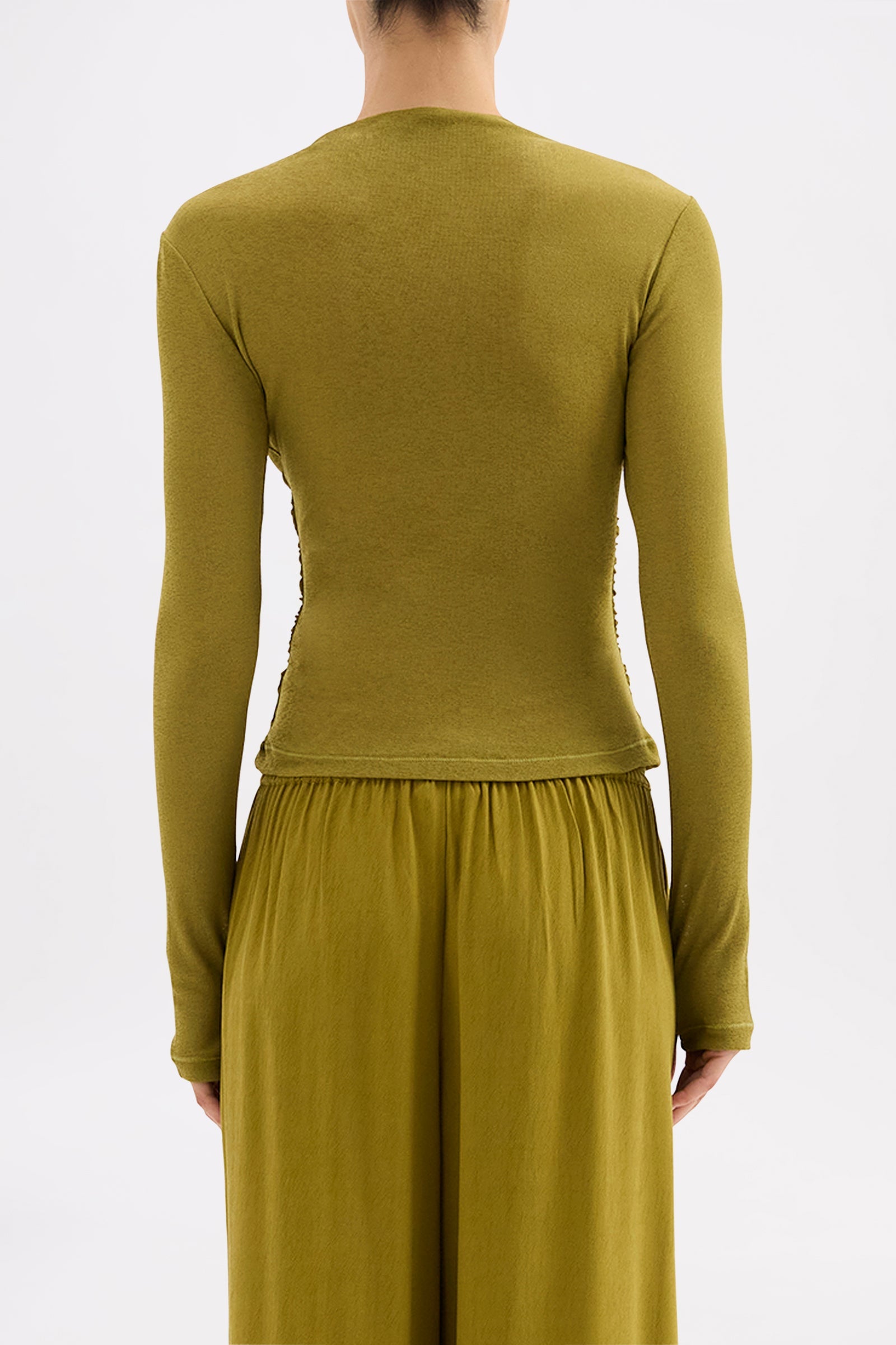 Calista Mesh Top Avocado