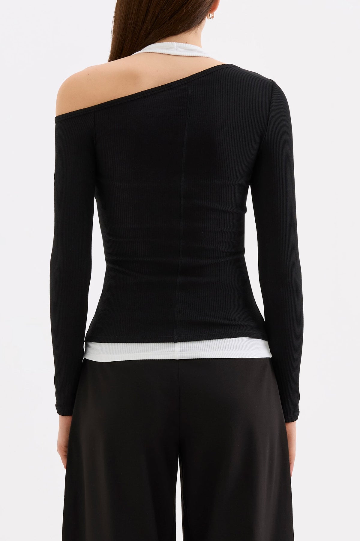 Geri LS Top Black & White